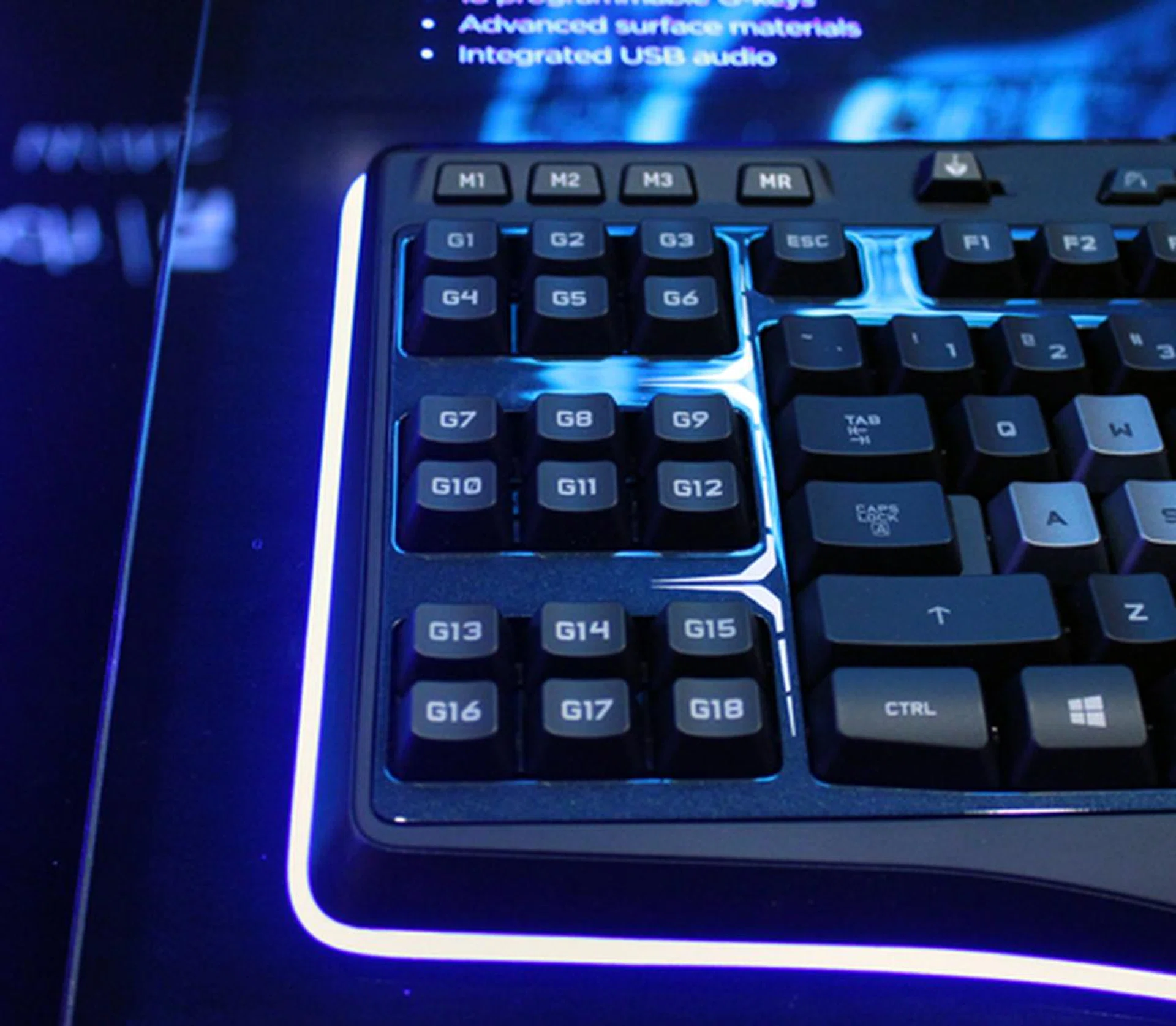Ideal for MMO and RPG players, the G510s has 18 programmable macro keys.
