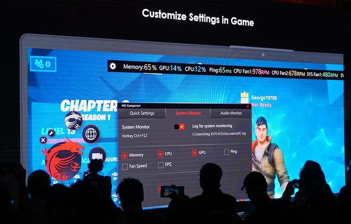 ... and you could choose to bring up the necessarily system vitals directly within gameplay.
