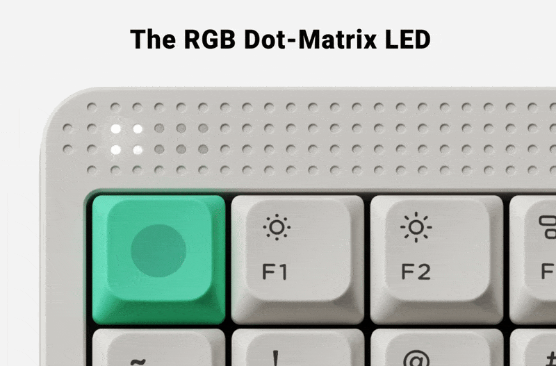 Nuphy node LED indicators