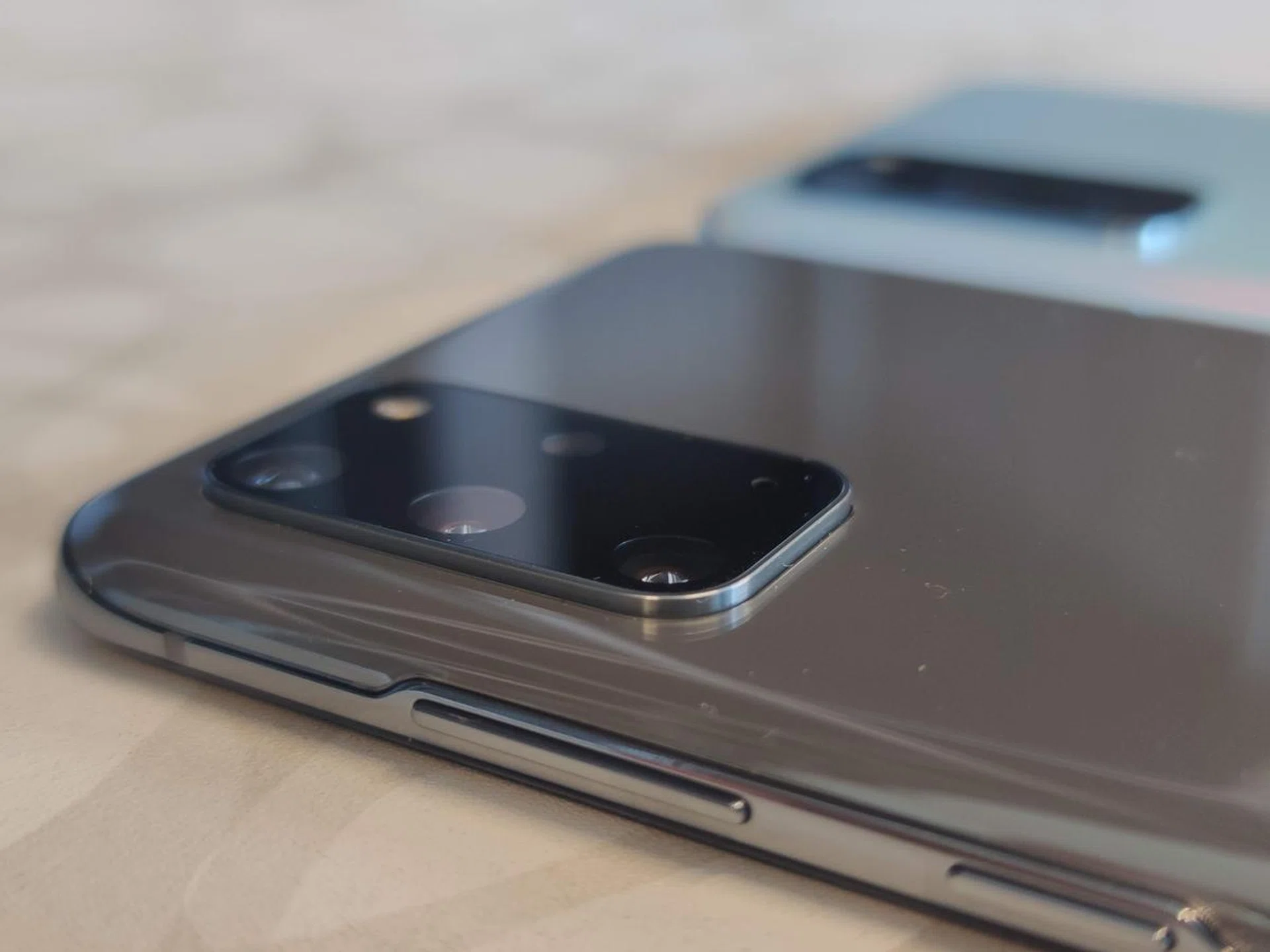 It's on the lower right of the camera bump.