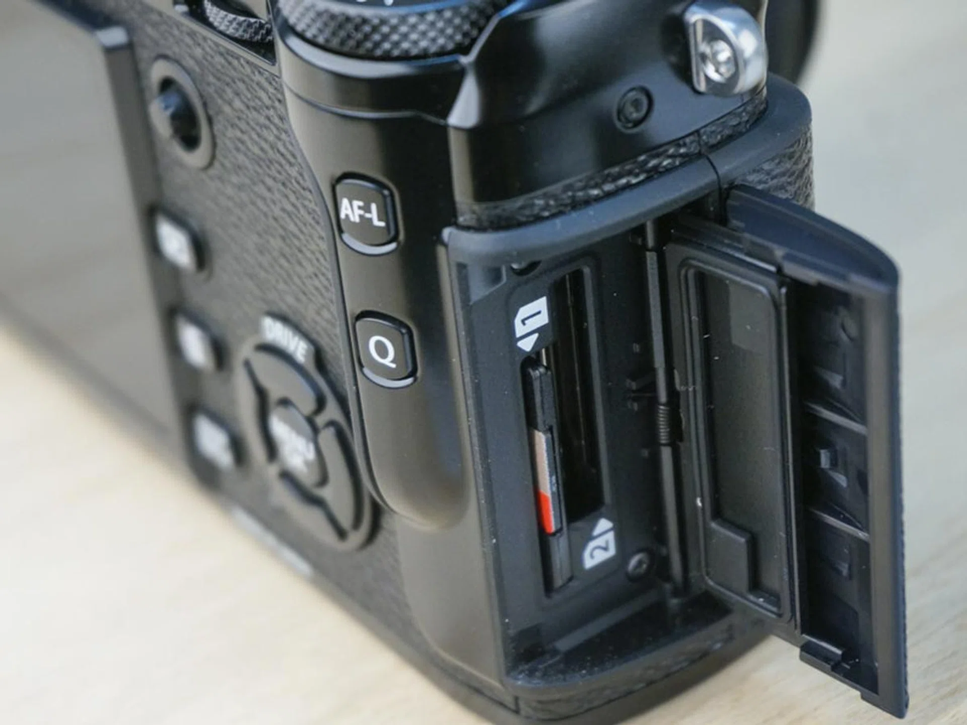 Dual memory card slots are always handy for backup or extra storage.