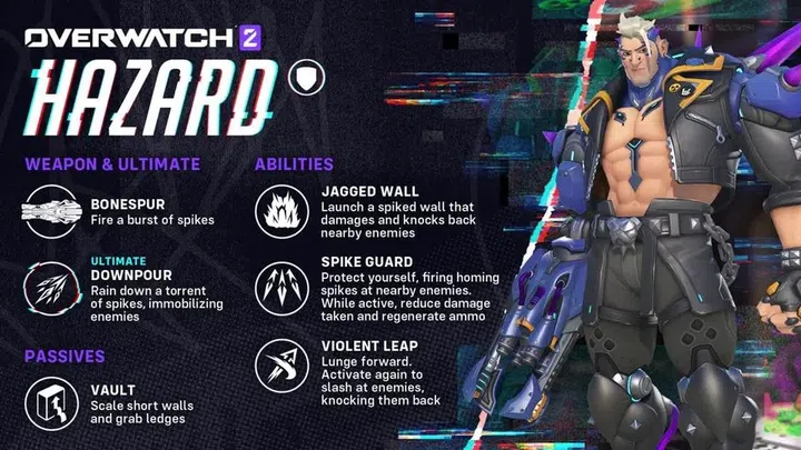 Hazard is the latest Tank to join the game. Image: Blizzard Entertainment