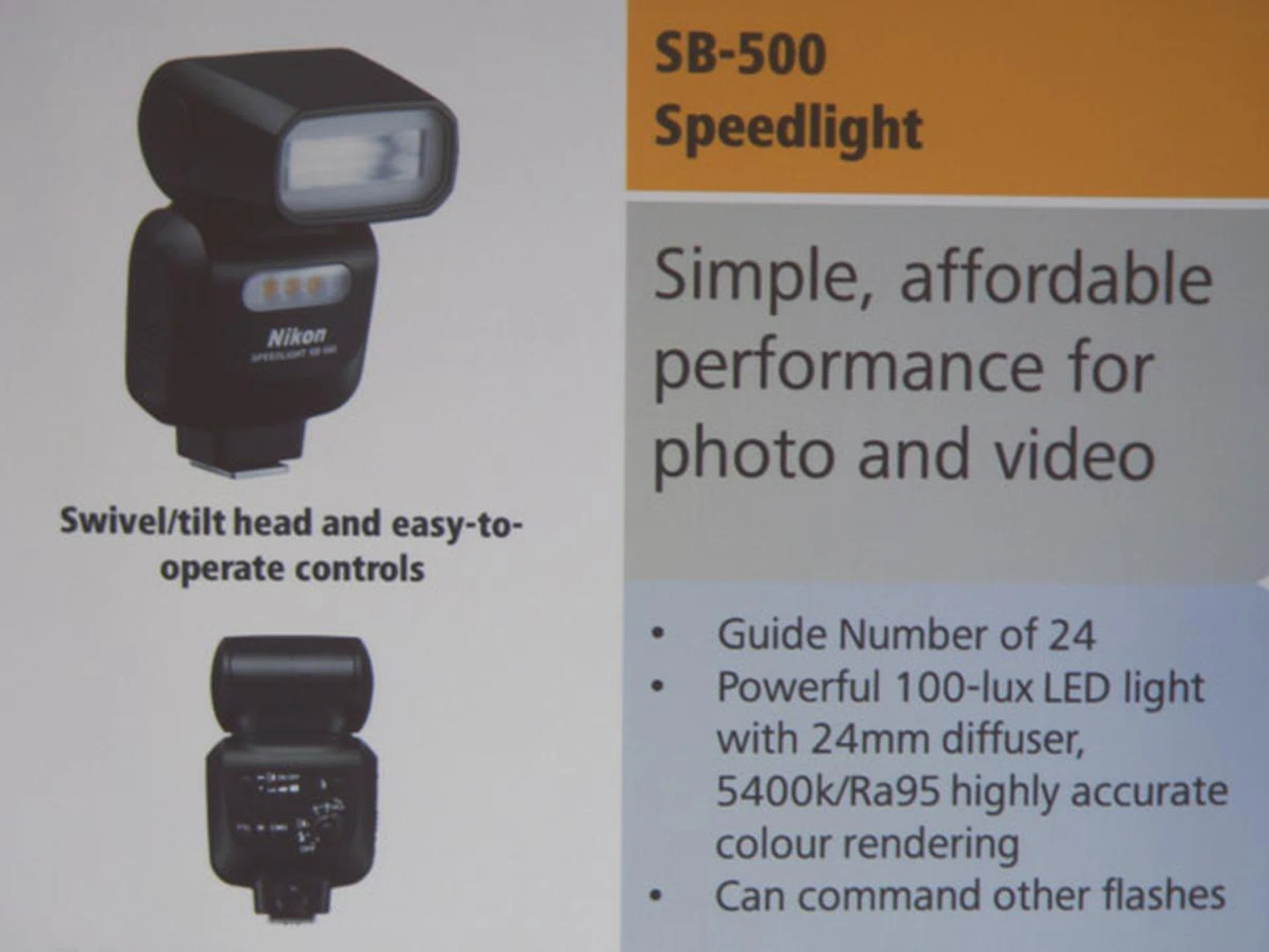 The upcoming SB-500 should be well received by those who do a lot of video work.