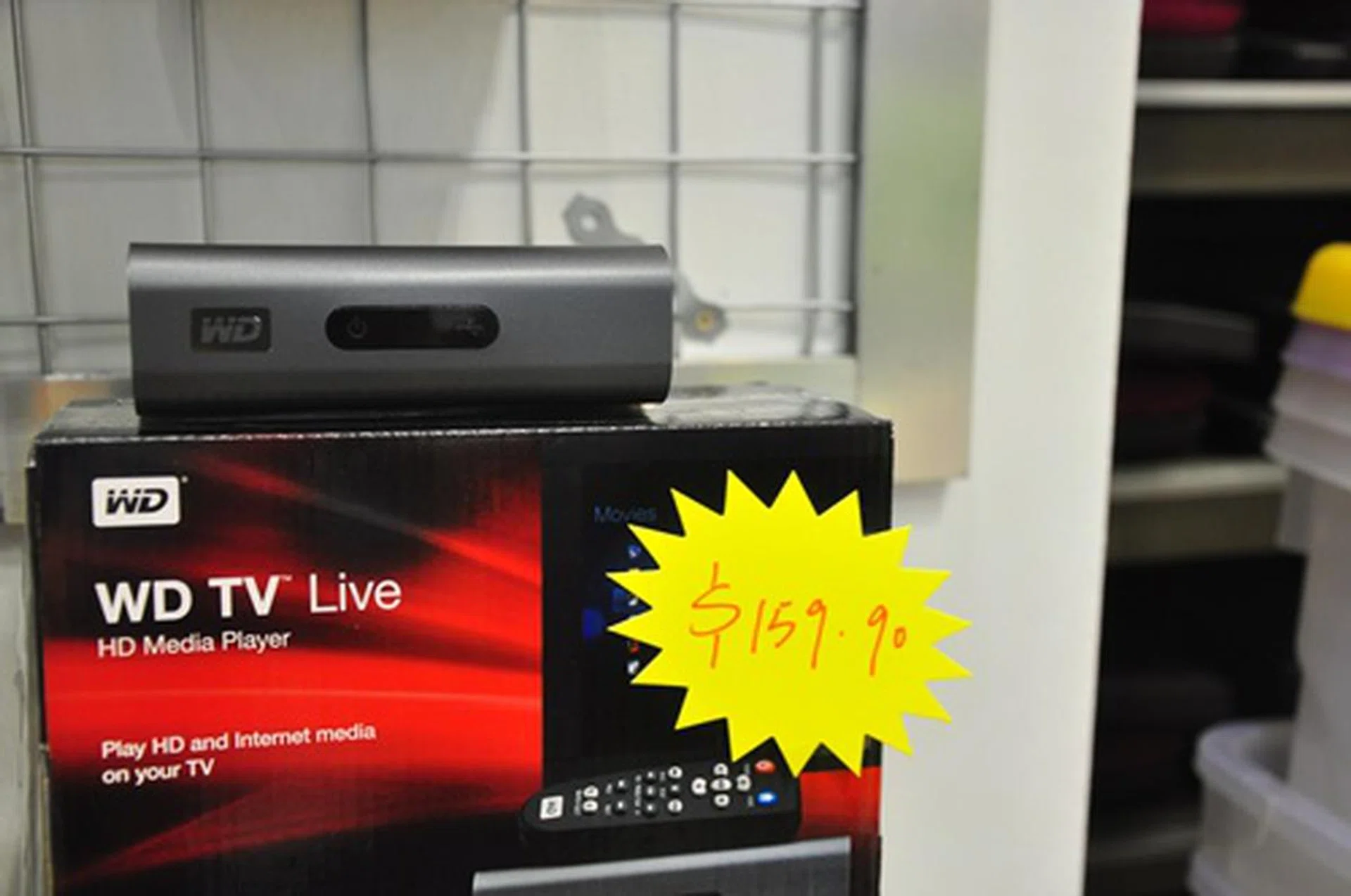 The WD TV Live HD media player supports full-HD 1080p resolution, and comes with Internet and network connectivity. Total cost? $159.90 for a multimedia-rich experience.