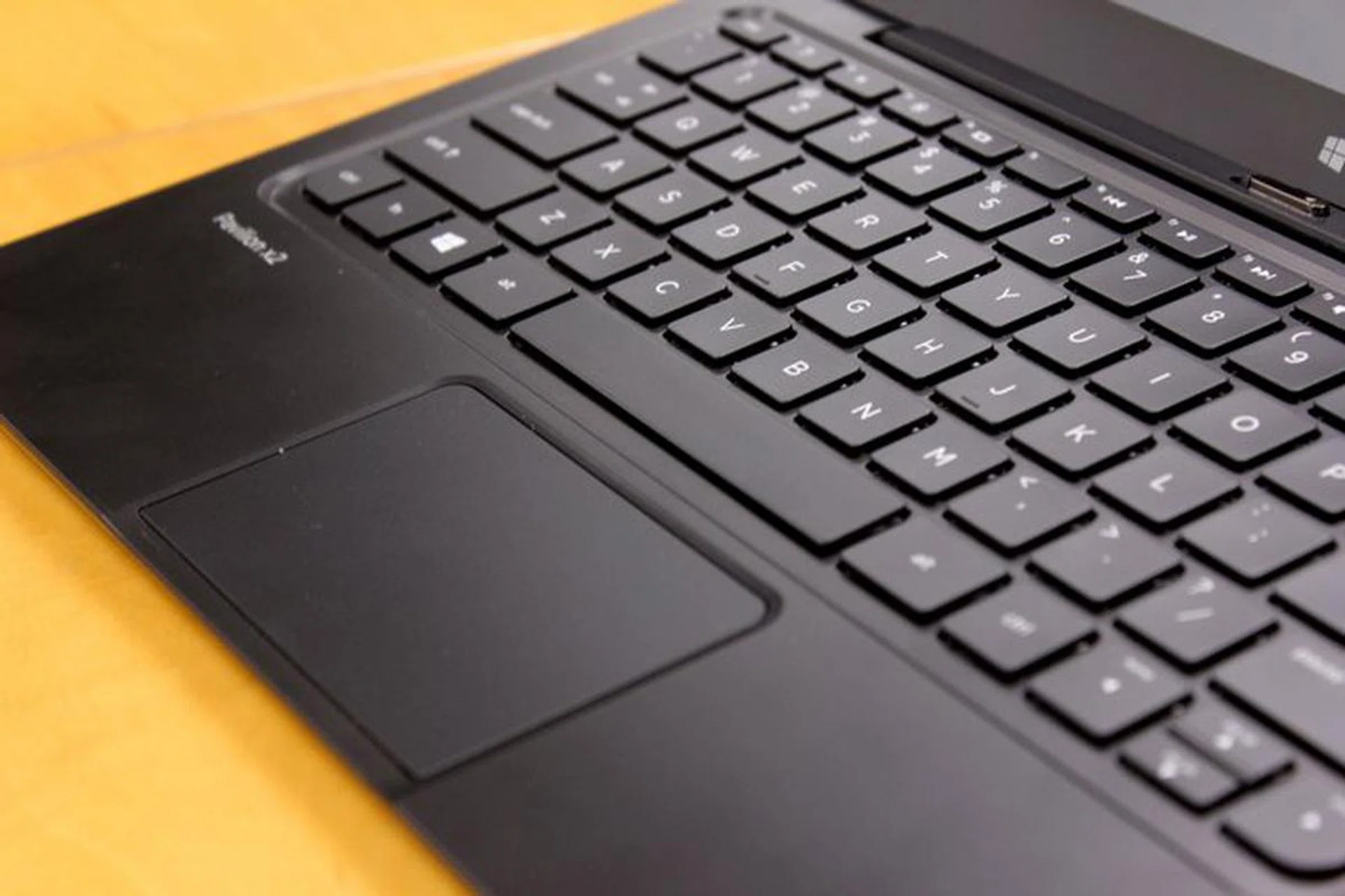 The keyboard dock has an additional battery, some extra ports, a nice comfortable, chiclet style keyboard and a large clickable trackpad.