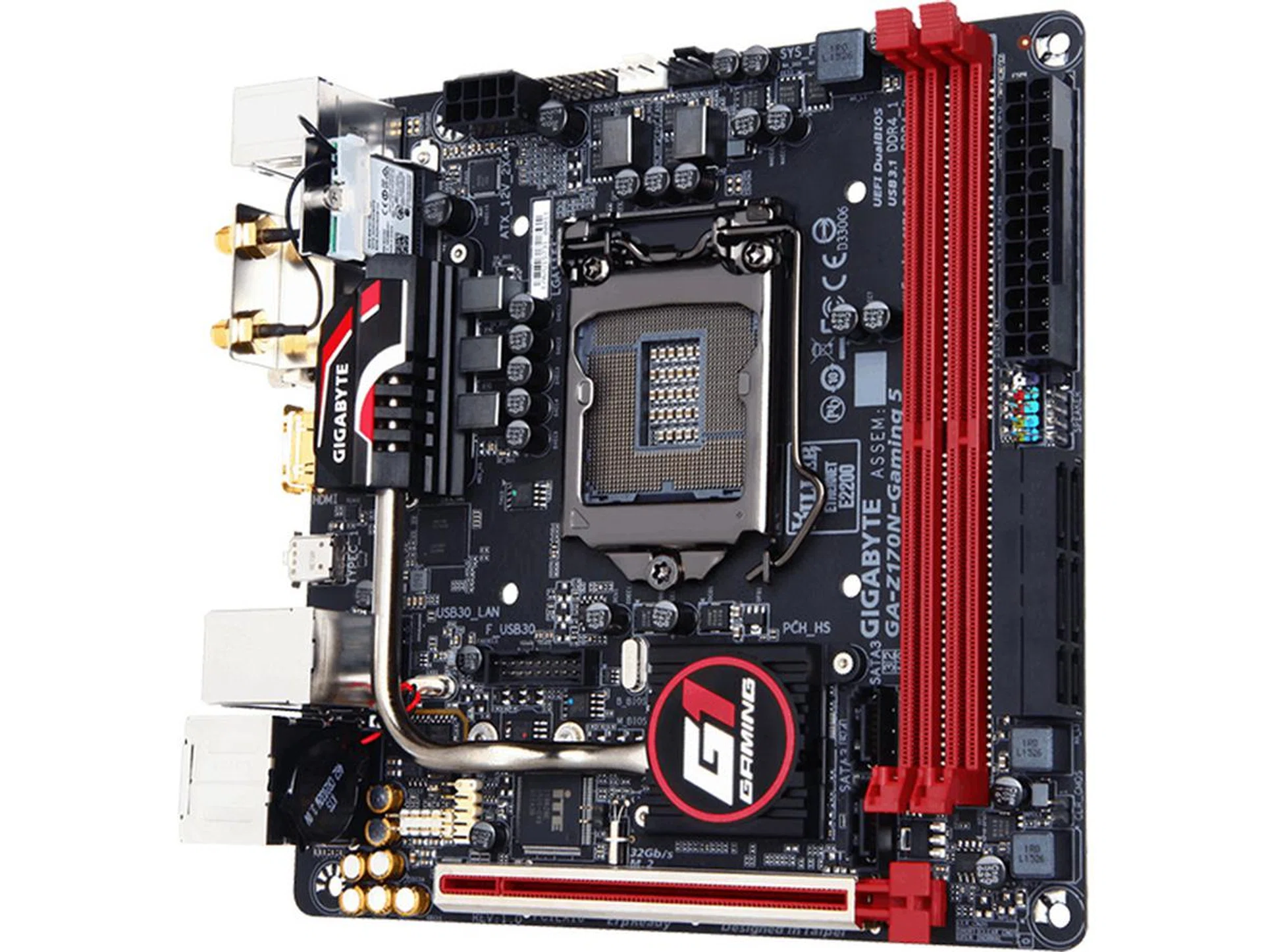 Gigabyte Z170N Gaming 5. (Image Source: Gigabyte)