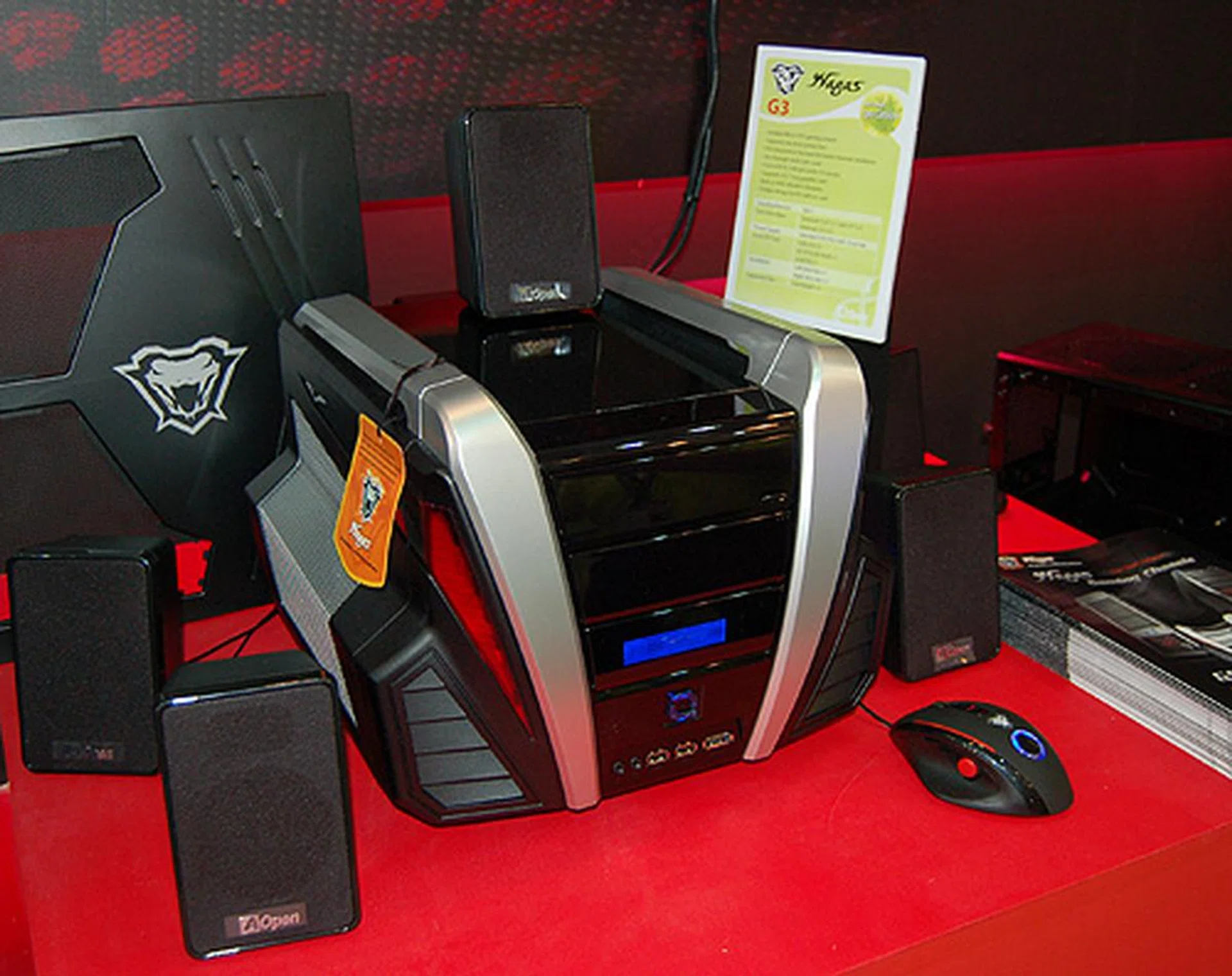 The funky-looking G3 is a micro-ATX gaming chassis.
