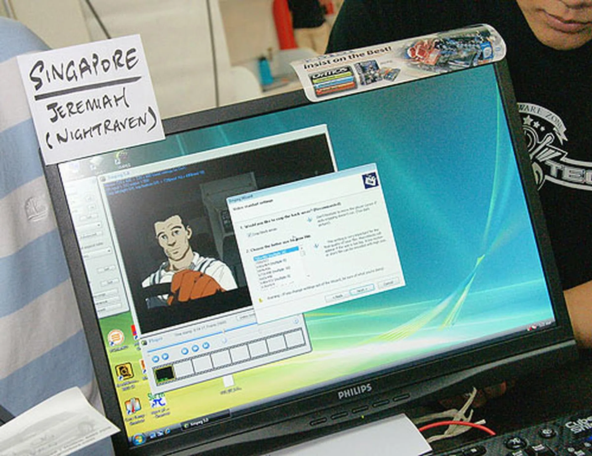  A test of a system's stability, this video encoding test took a raw video file and converted it into a smaller, DivX file.  