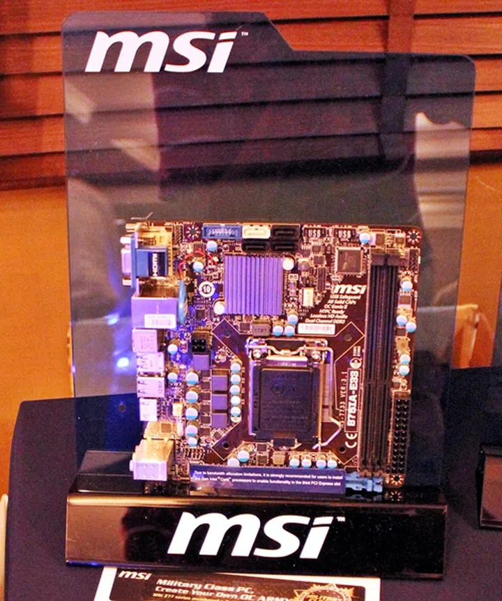 The MSI B75IA-E33 mini-ITX board supports overclocked DDR3 memory modules that have been rated up to 2400+MHz, up to a maximum capacity of 16GB.