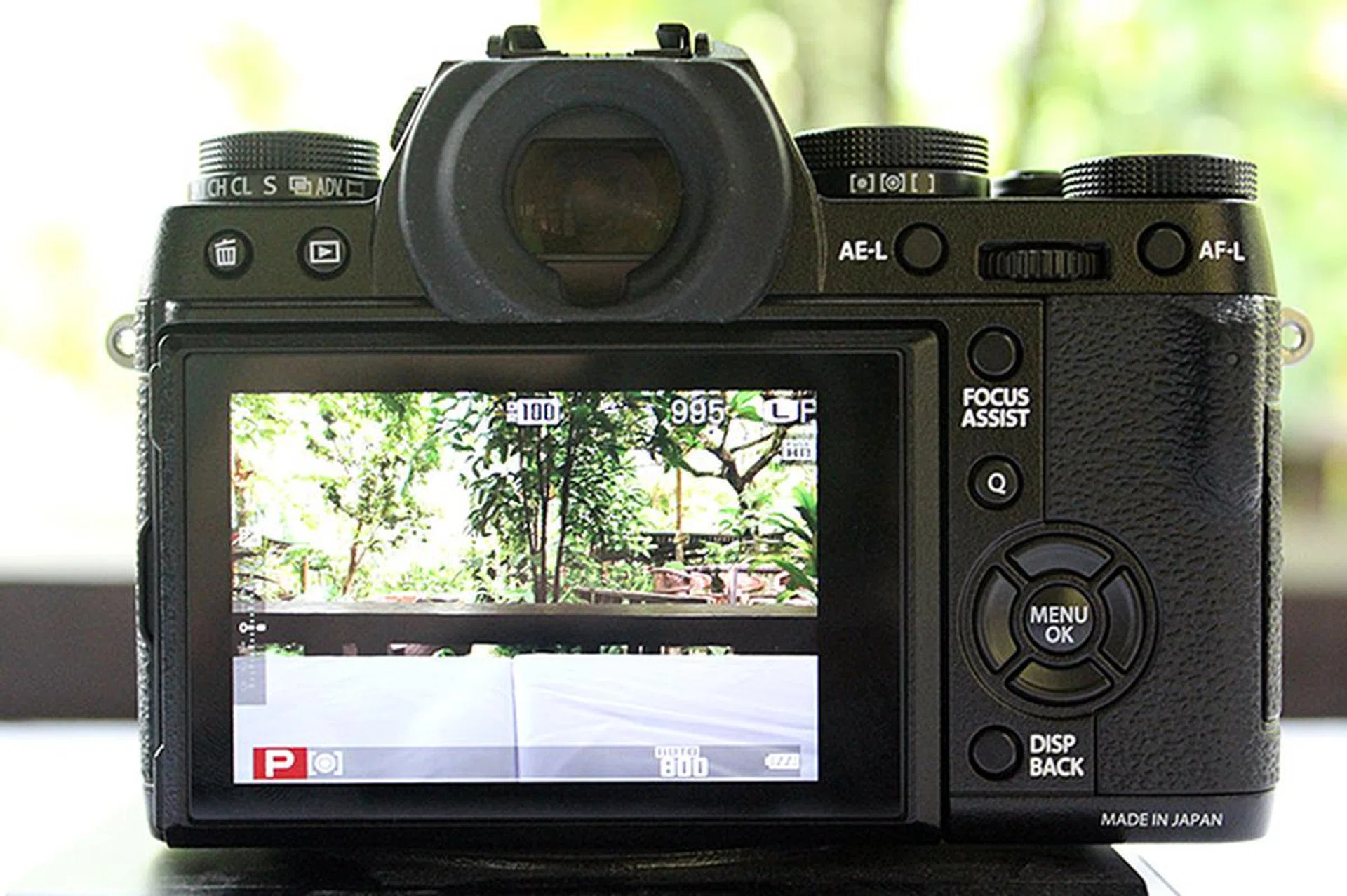 It sports a generous 3-inch TFT tilting LCD with a resolution of 1.04 million dots. Even more interesting is its one-of-a-kind 0.5-inch OLED electronic viewfinder with a resolution of 2.36 million dots.