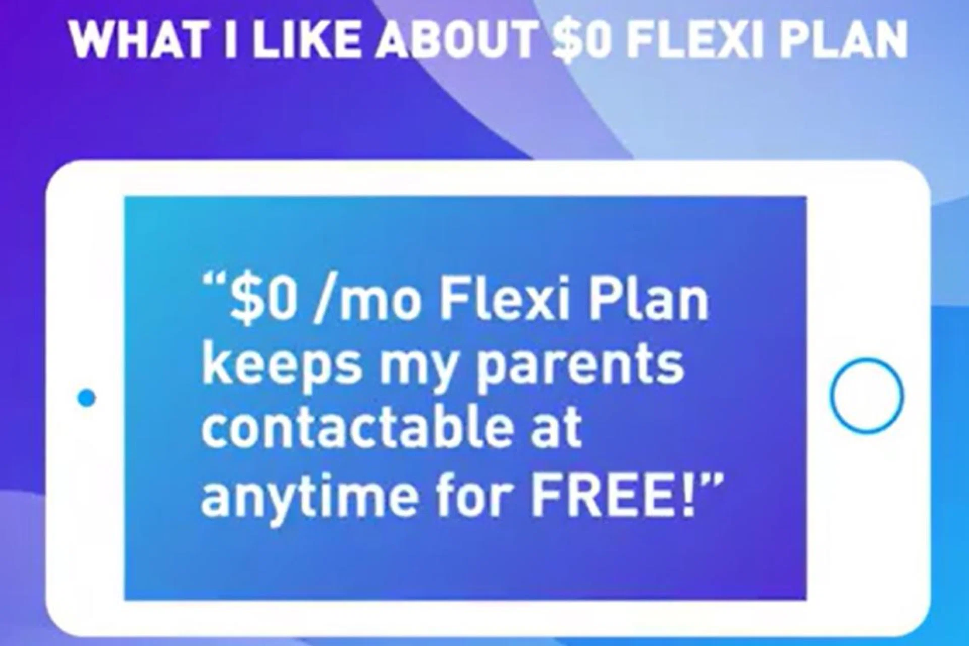 What a heartfelt quote as seen on a Circles.Life Facebook video promoting the S$0/month Flexi plan in 2018. Source: Circles.Life.