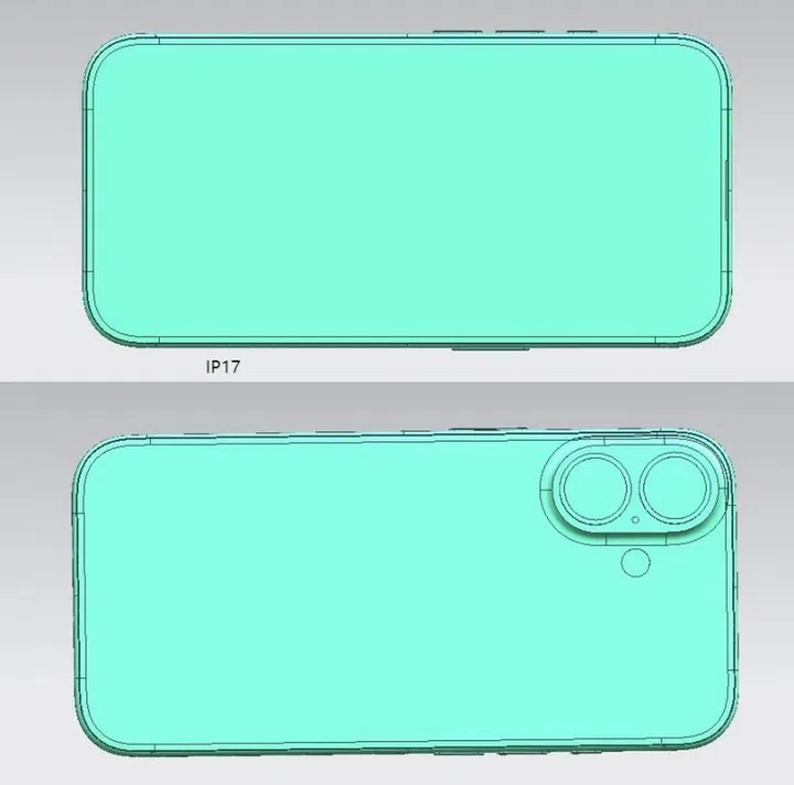 This is said to be the CAD of the Apple iPhone 17. It seems to have the same design as the iPhone 16. Photo: @SonnyDickson