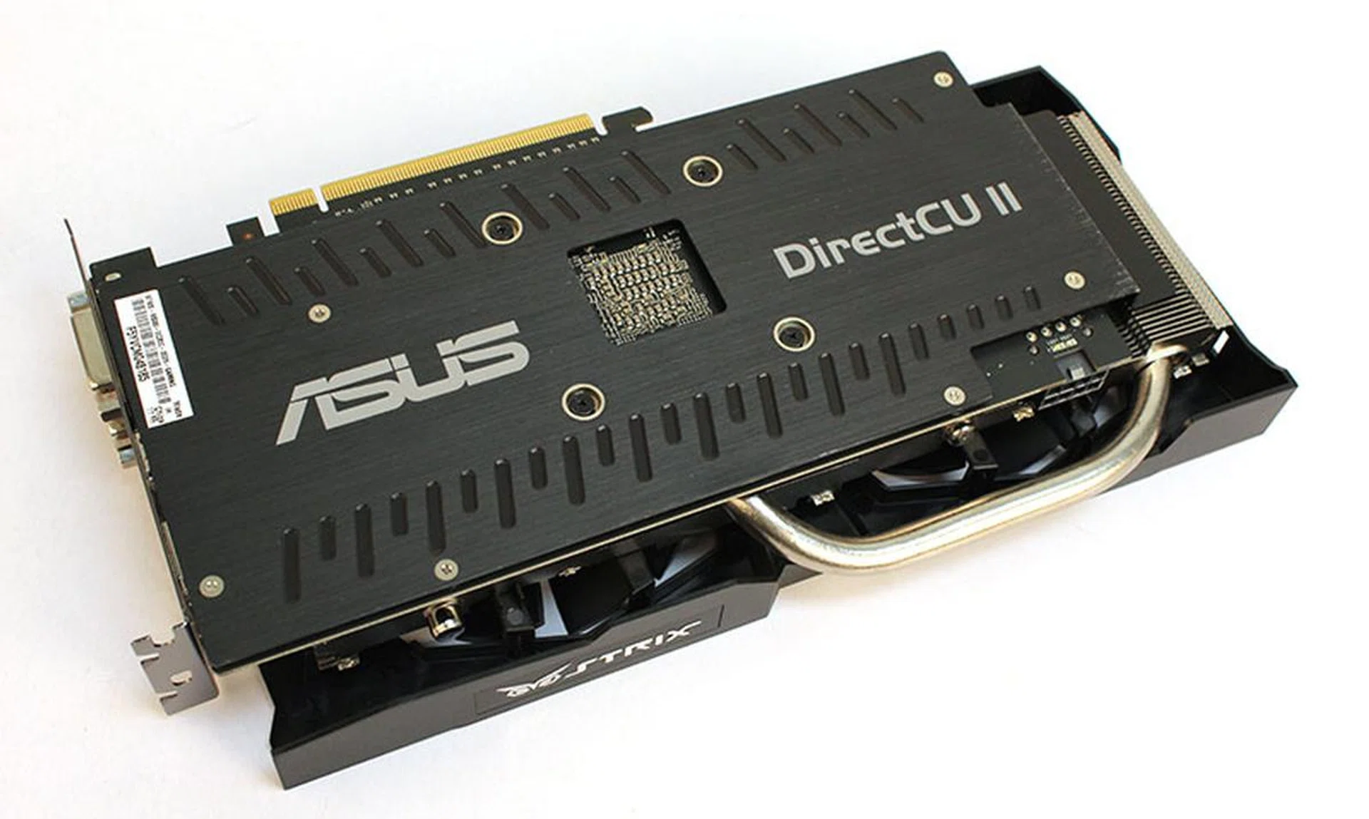 The metal backplate protects the card in style.