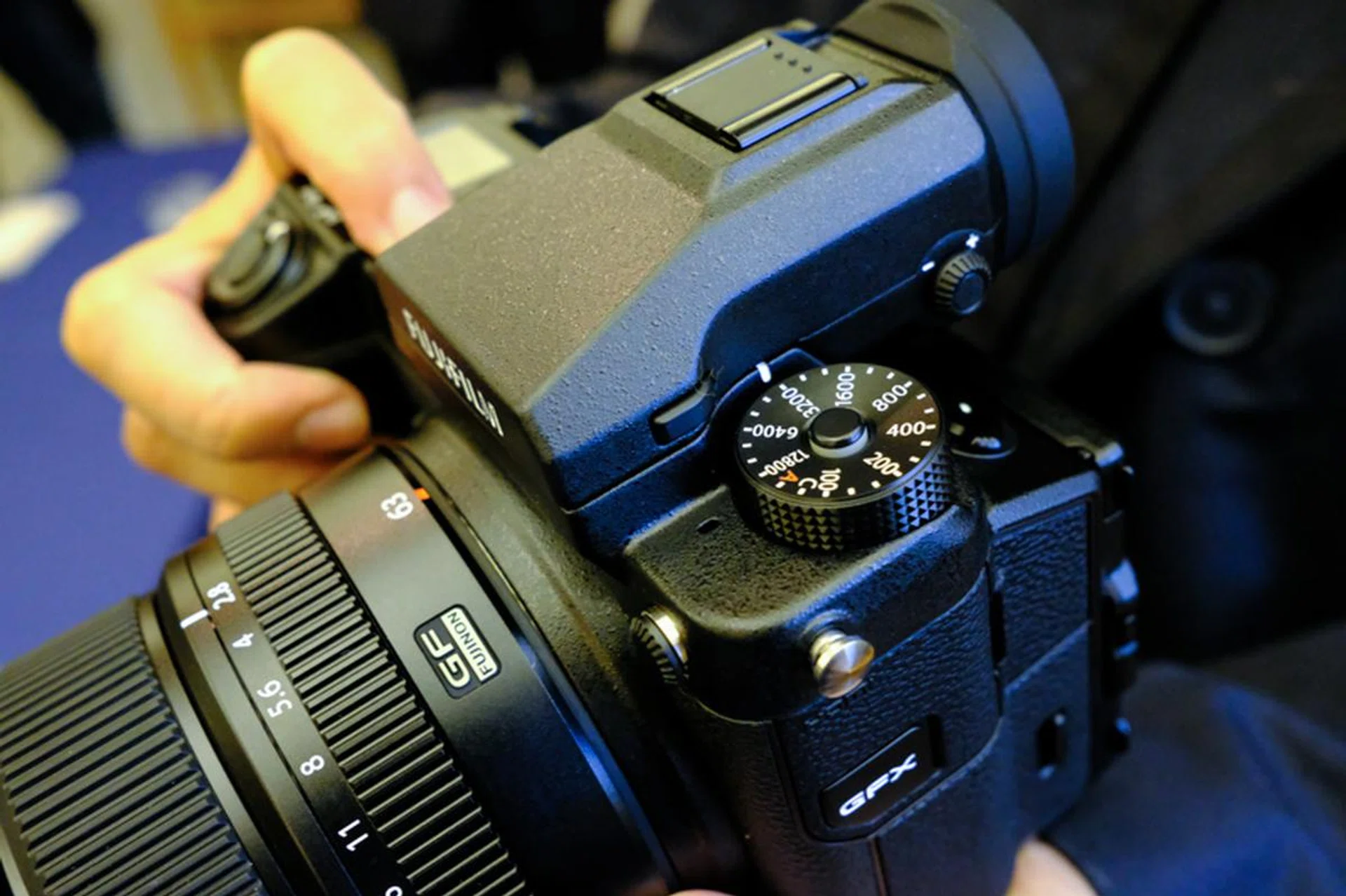 A nice deep grip lets you easily hold the camera.