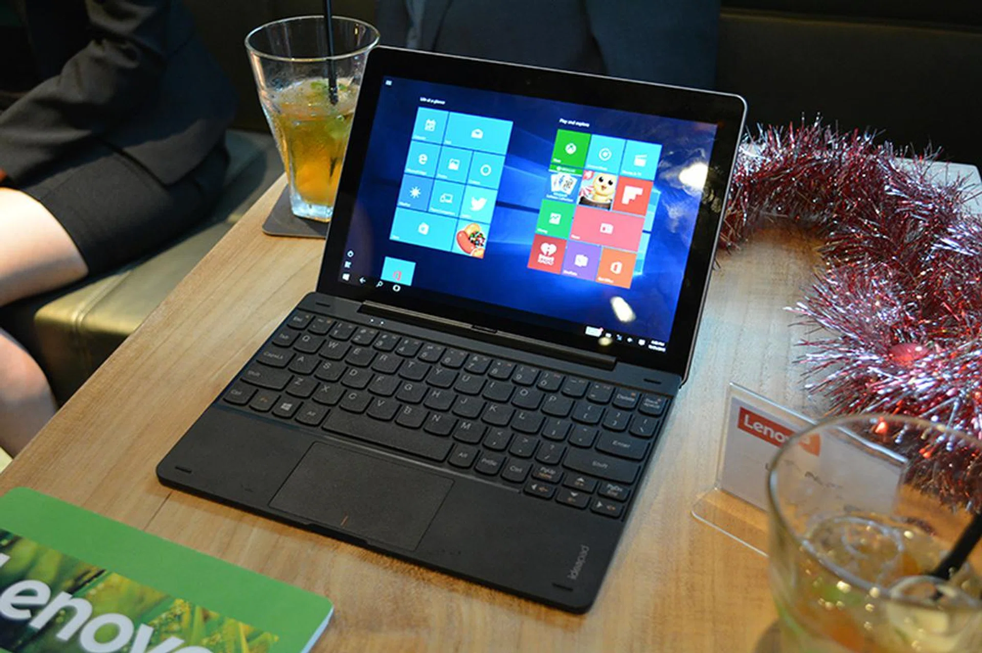 The Miix 300 is an entry-level hybrid with a lightweight aluminium body.