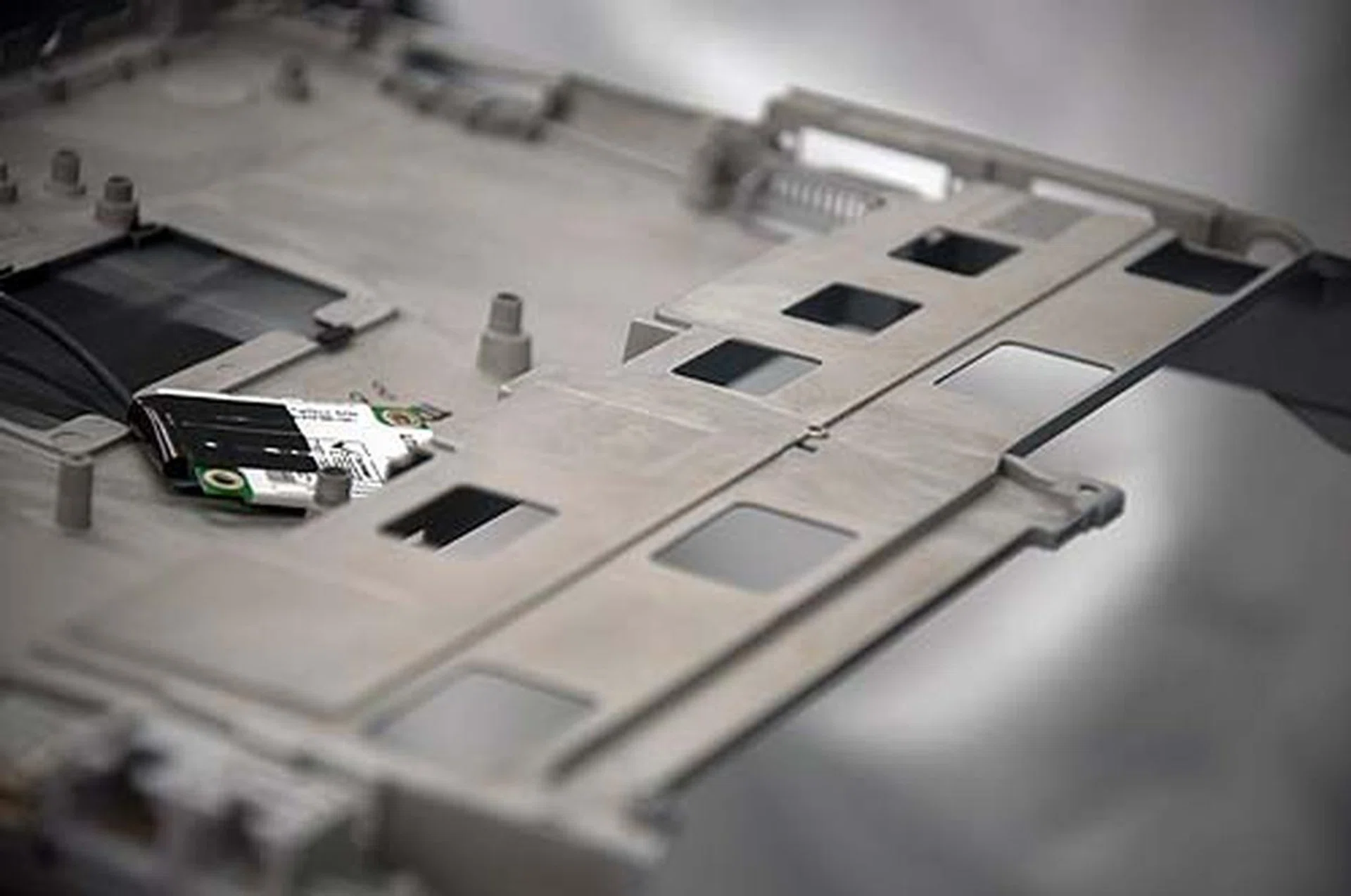 Here's a snap of part of the magnesium alloy chassis used in a Toughbook.