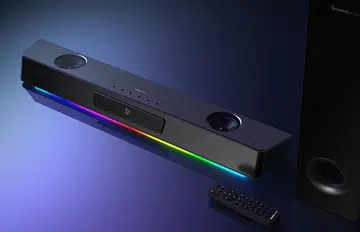 Meet the new Creative Sounds Blaster Katana V2X, now with a more compact subwoofer. (Image source: Creative)