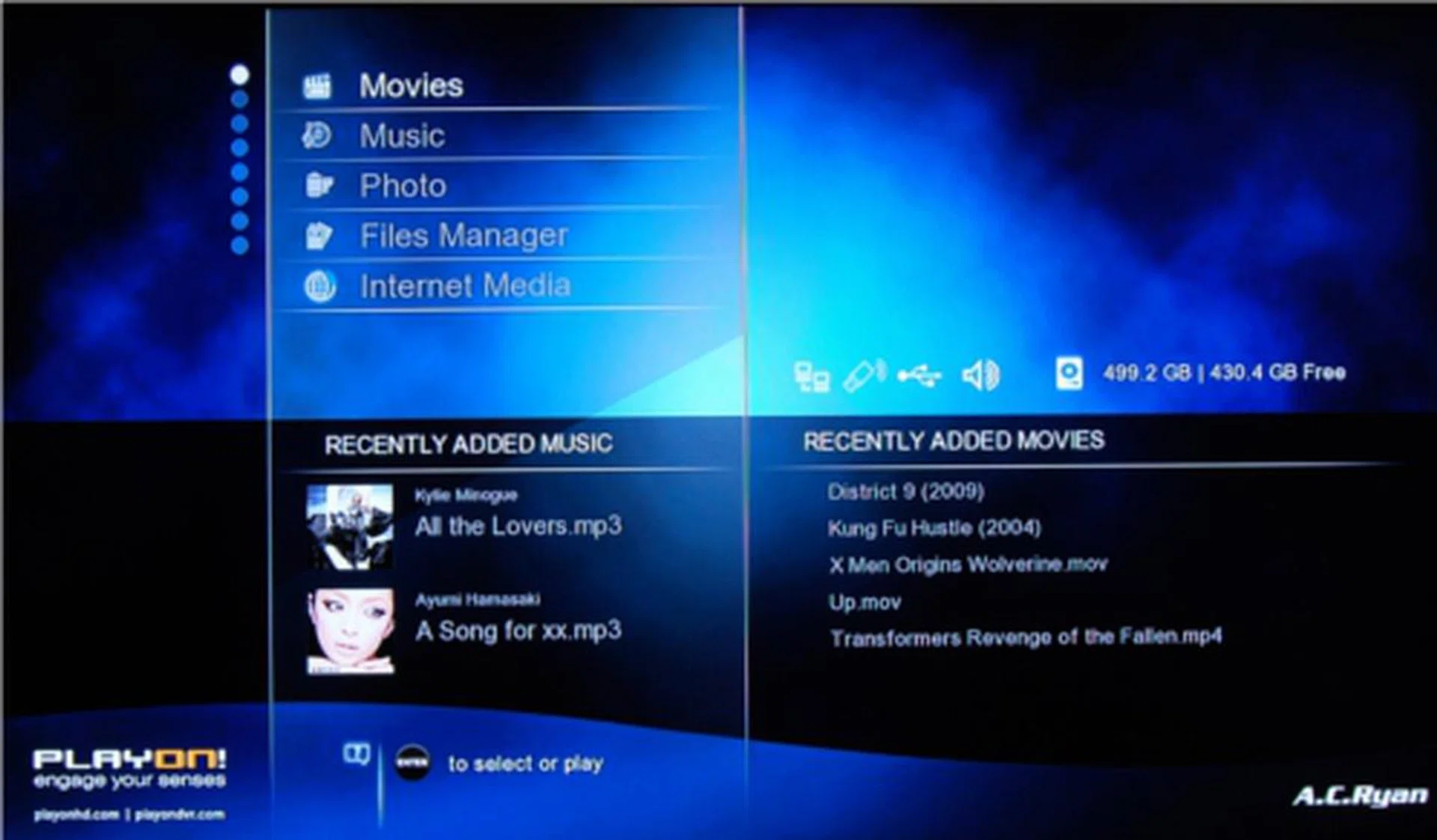 It's a simple and clean interface.