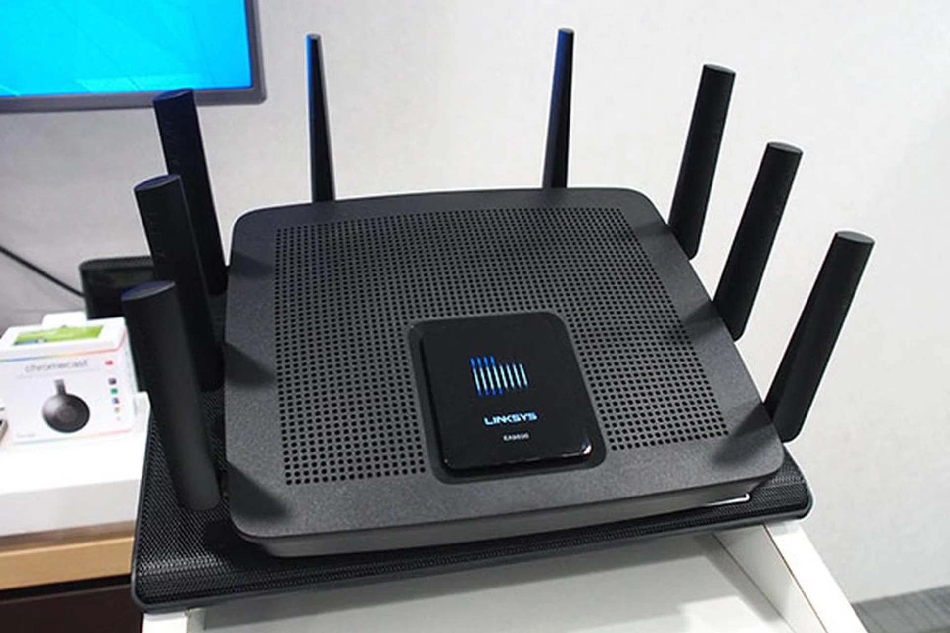 The Linksys EA9500 is the company's latest flagship router.