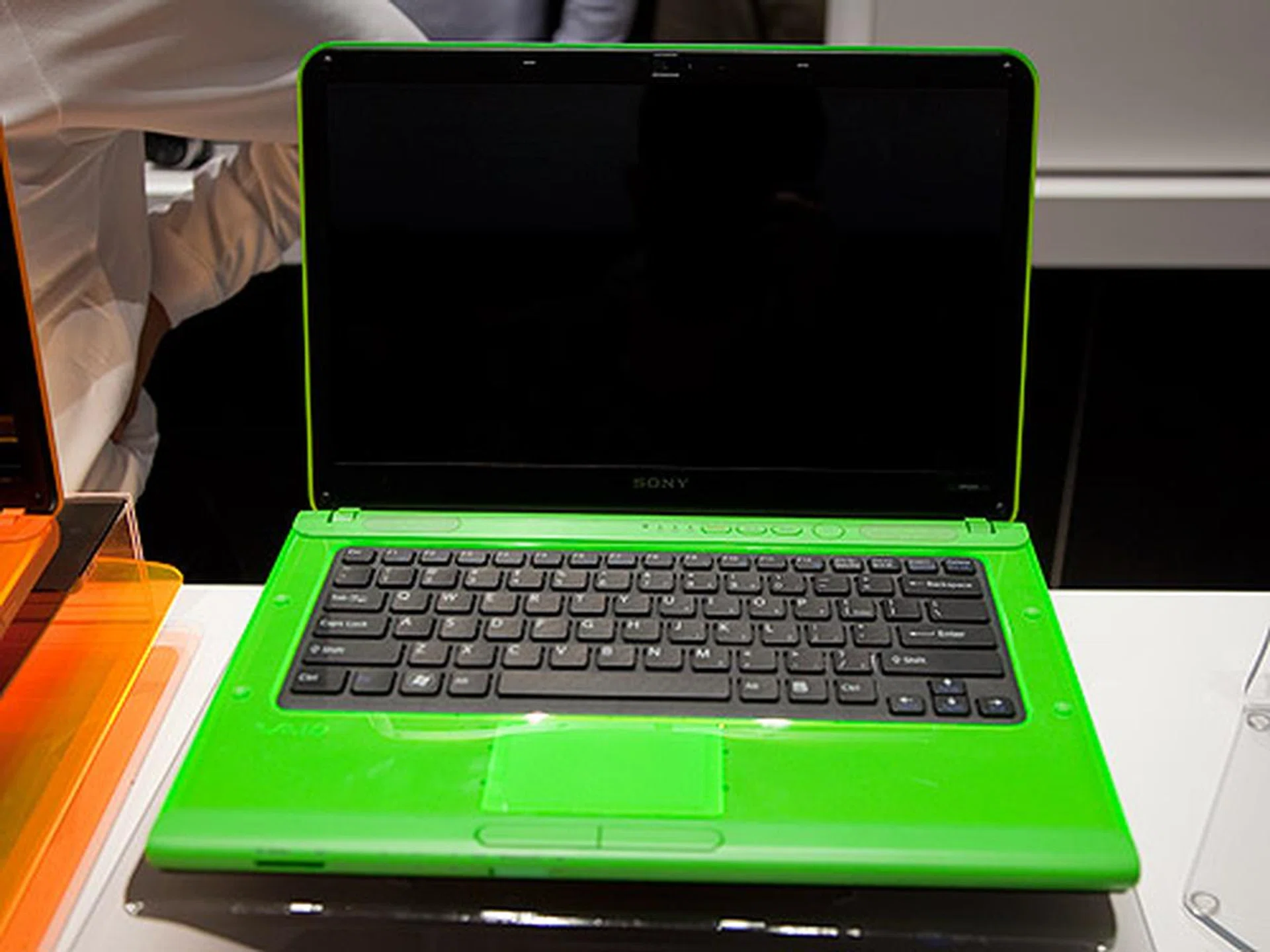 And how about a bright green VAIO notebook for you?