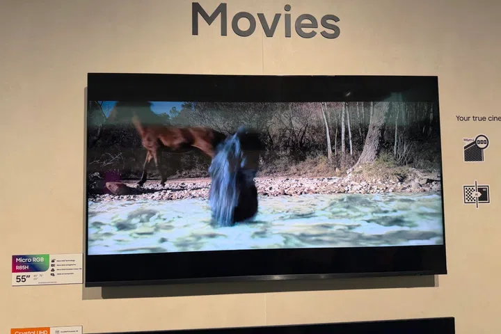 A movie on the Micro RGB TV