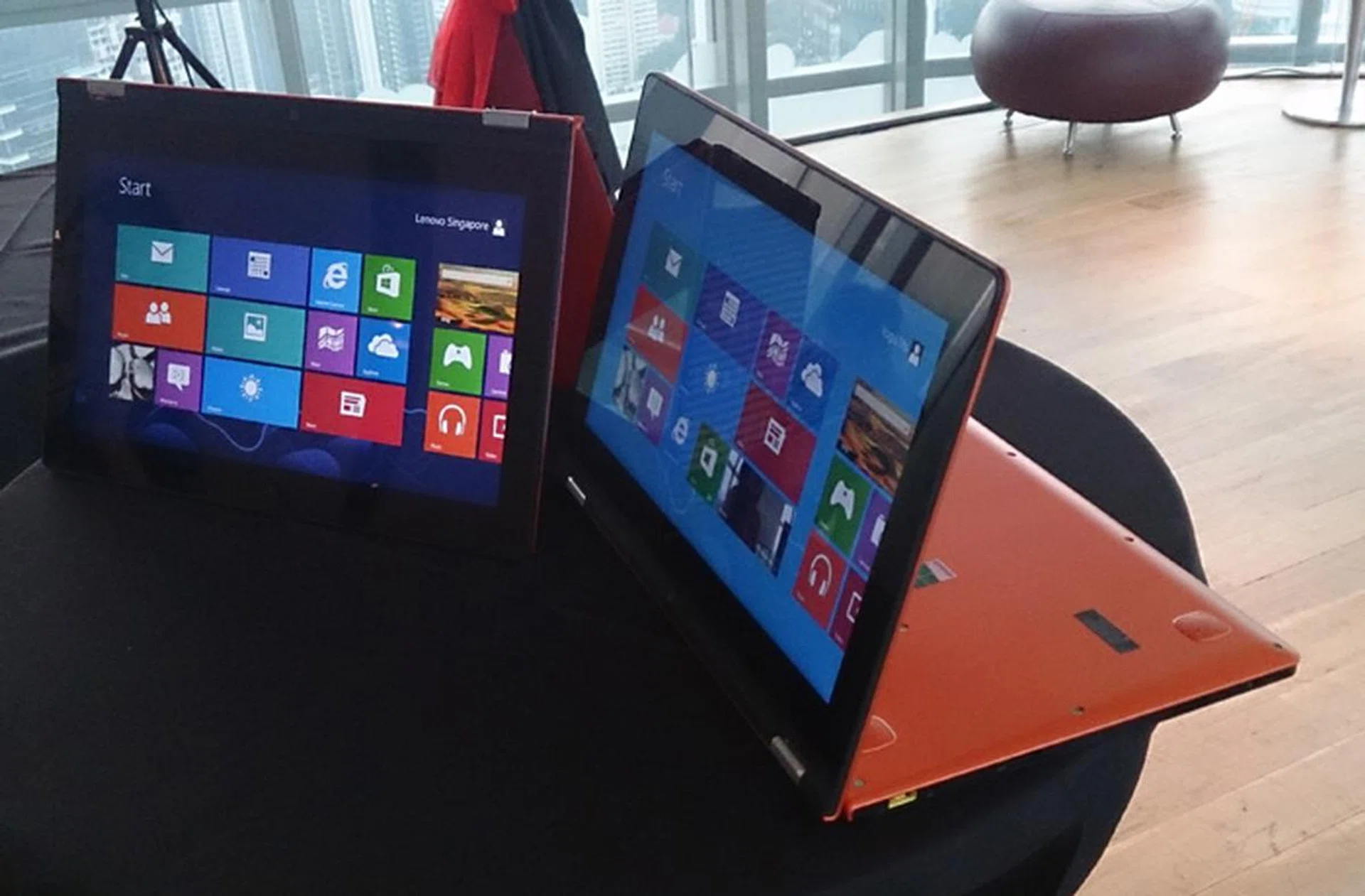 The petite IdeaPad 11S uses a 1.4GHz Intel Core i3 processor.