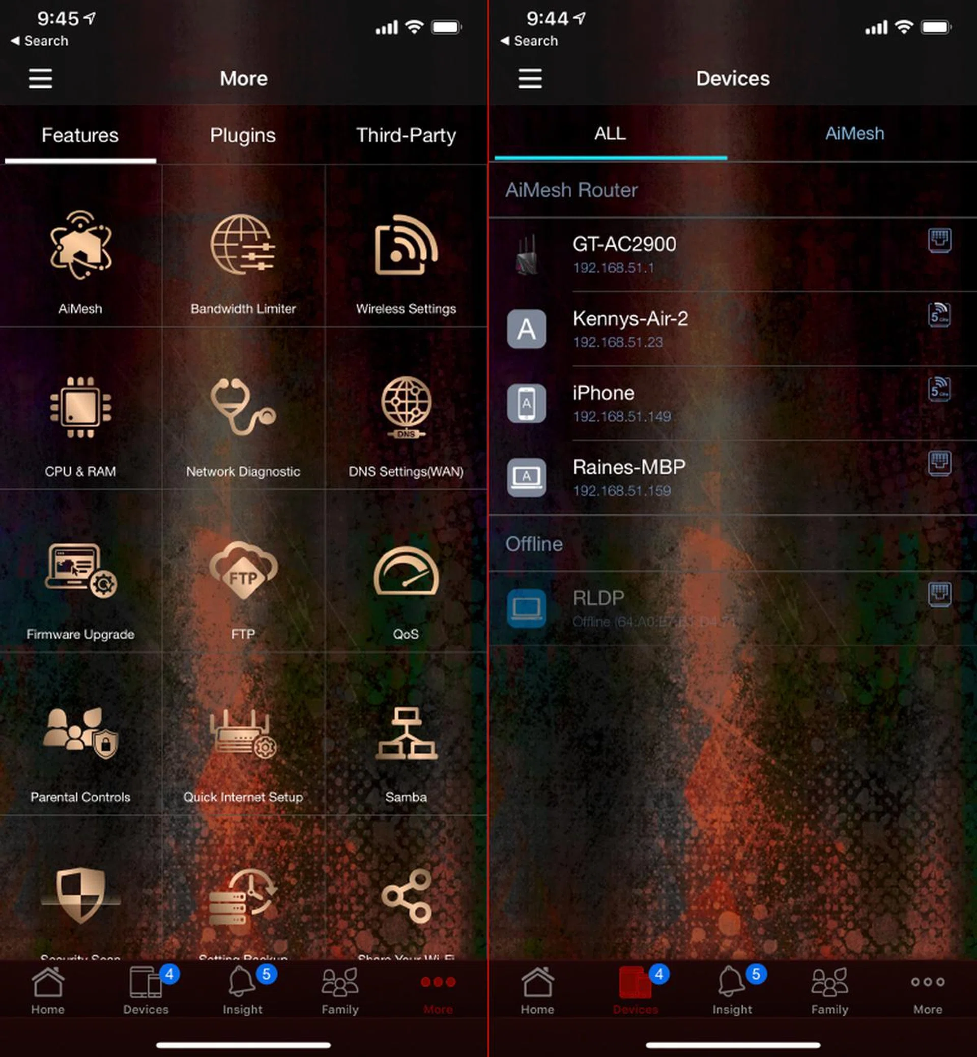 You can actually do a lot with the ASUS Router app.