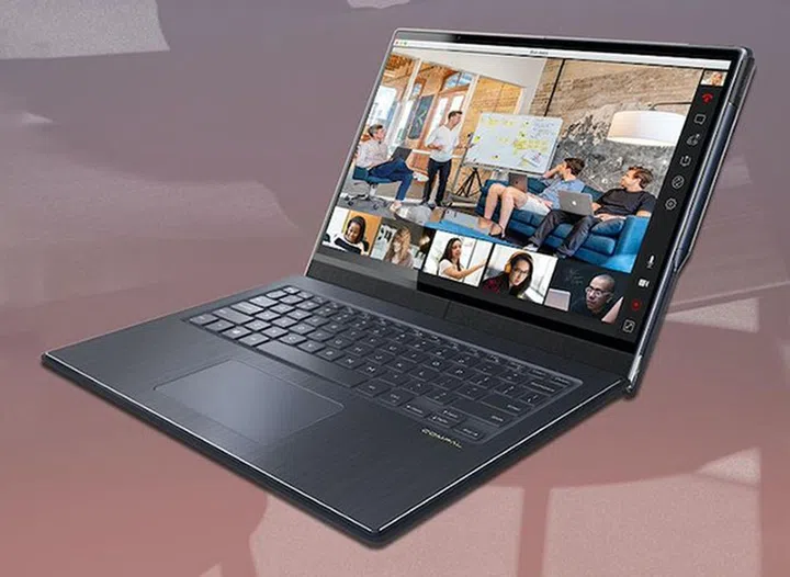 The Compal Flexbook with its hardware keyboard. (Image source: Compal)