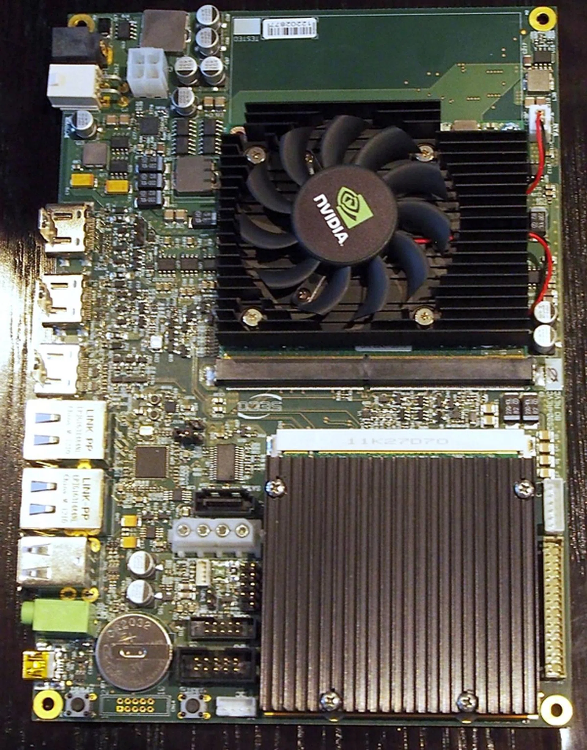 The low-design Kayla board that features a Tegra SoC with an onboard Kepler GPU.