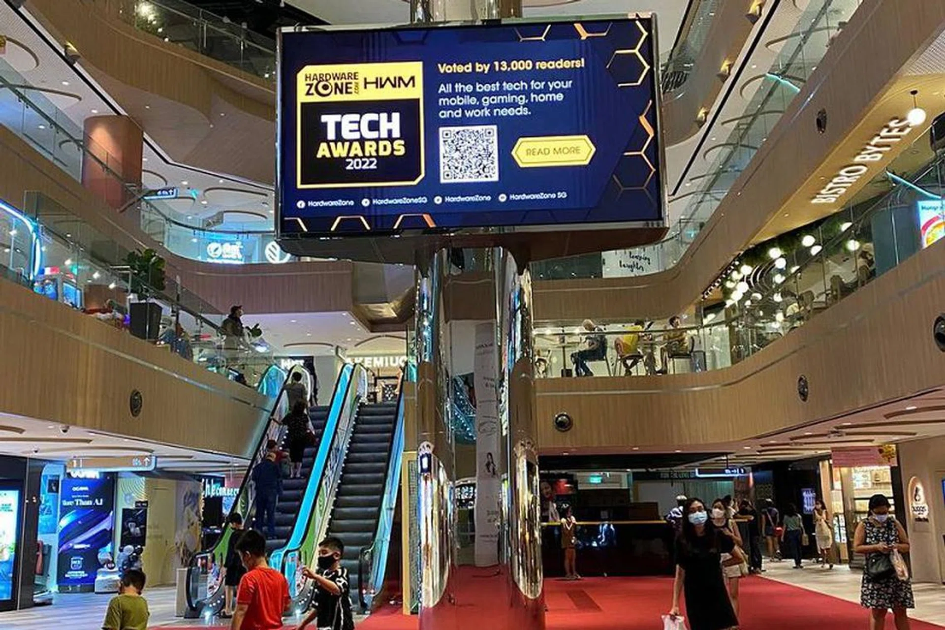 SPHMBO screen at Katong i12 mall.