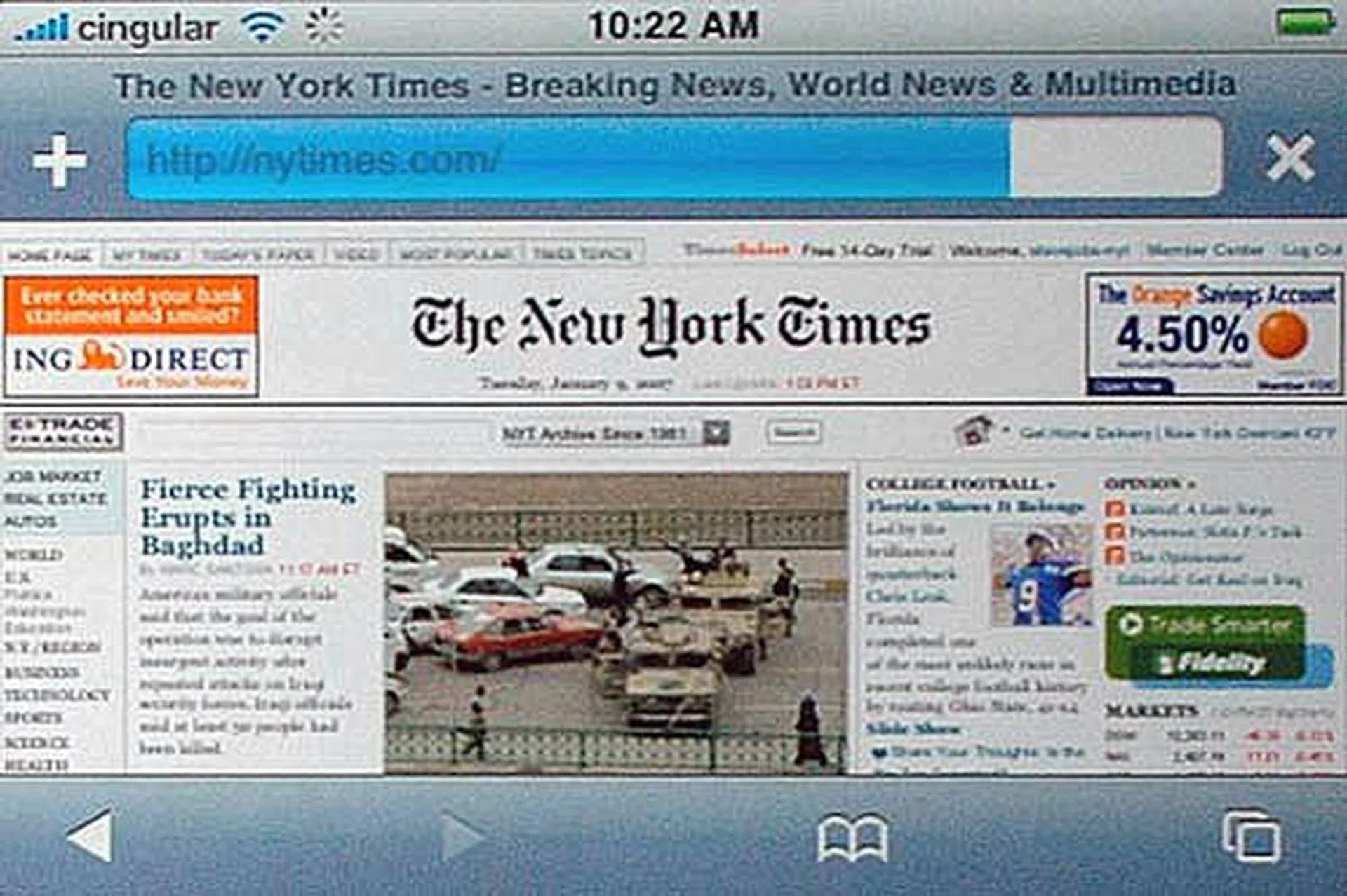 As expected, it worked great too when you rotate the iPhone into a landscape orientation.