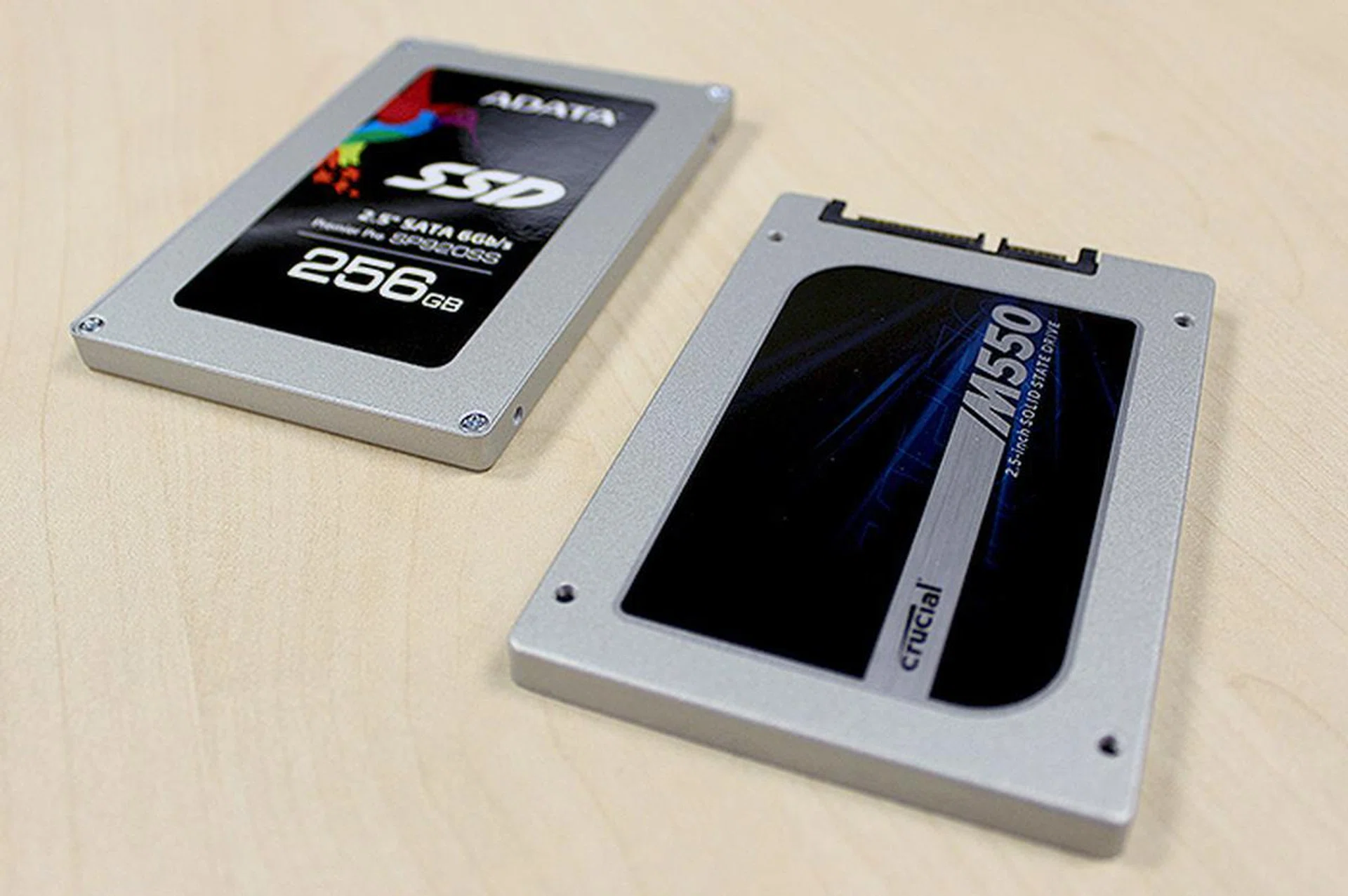 The ADATA Premier Pro SP920SS disappoints with its performance but redeems itself with its high value. The Crucial M550 performs better, but costs more and comes with no accessories.