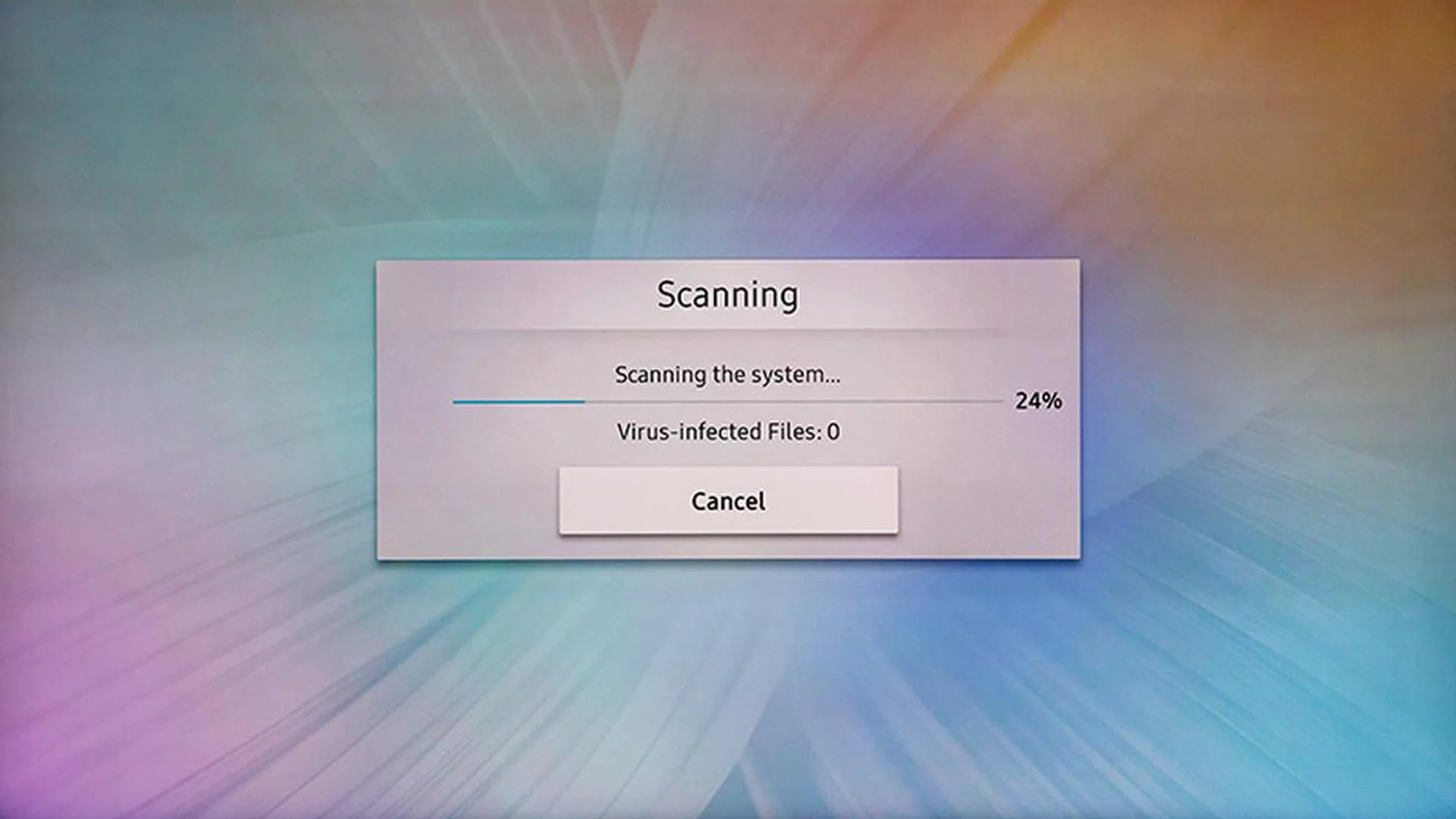 No kidding, you can scan the QLED TVs for viruses.