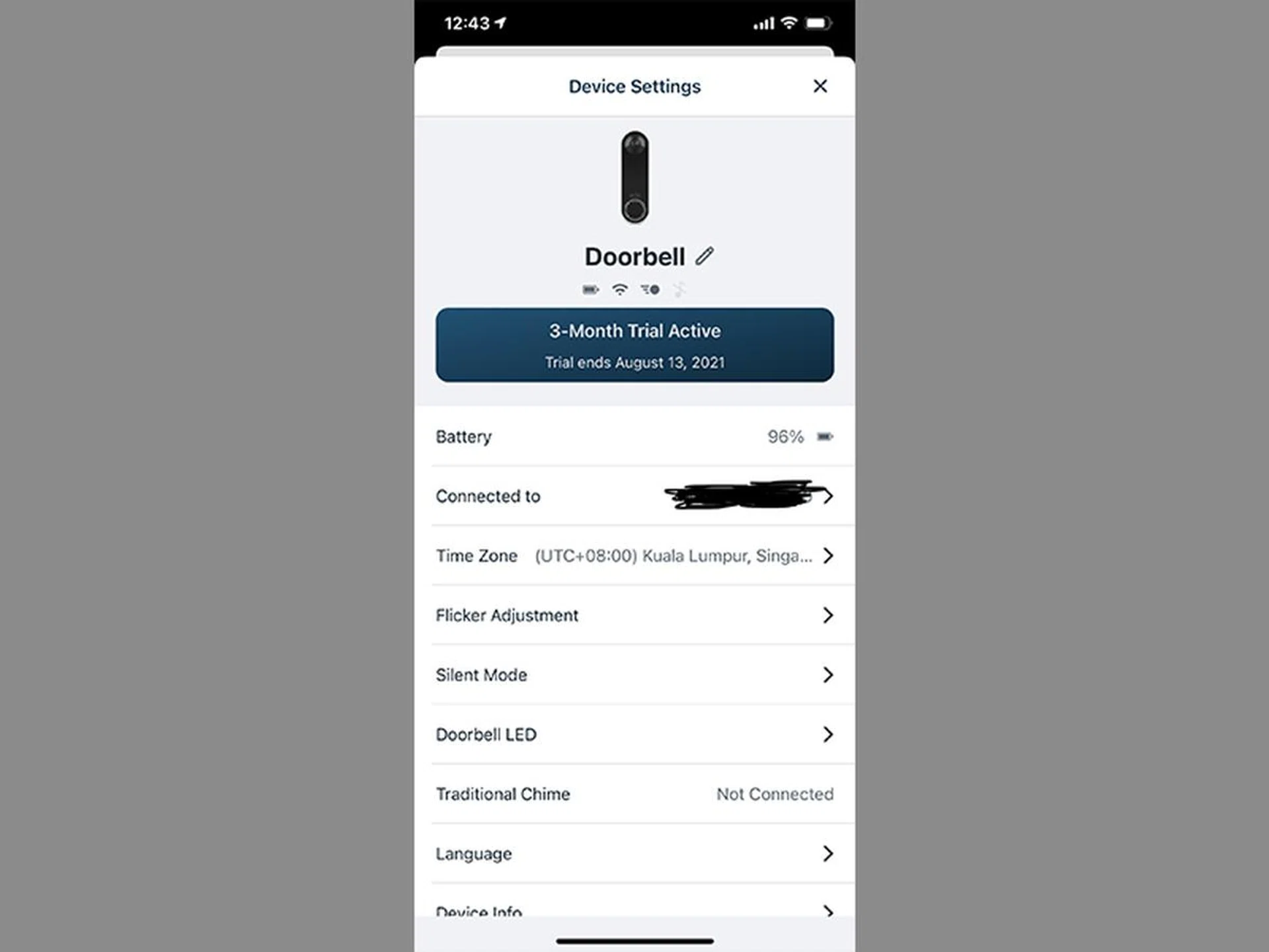 The Arlo app has many options to tinker with in its settings menu. 