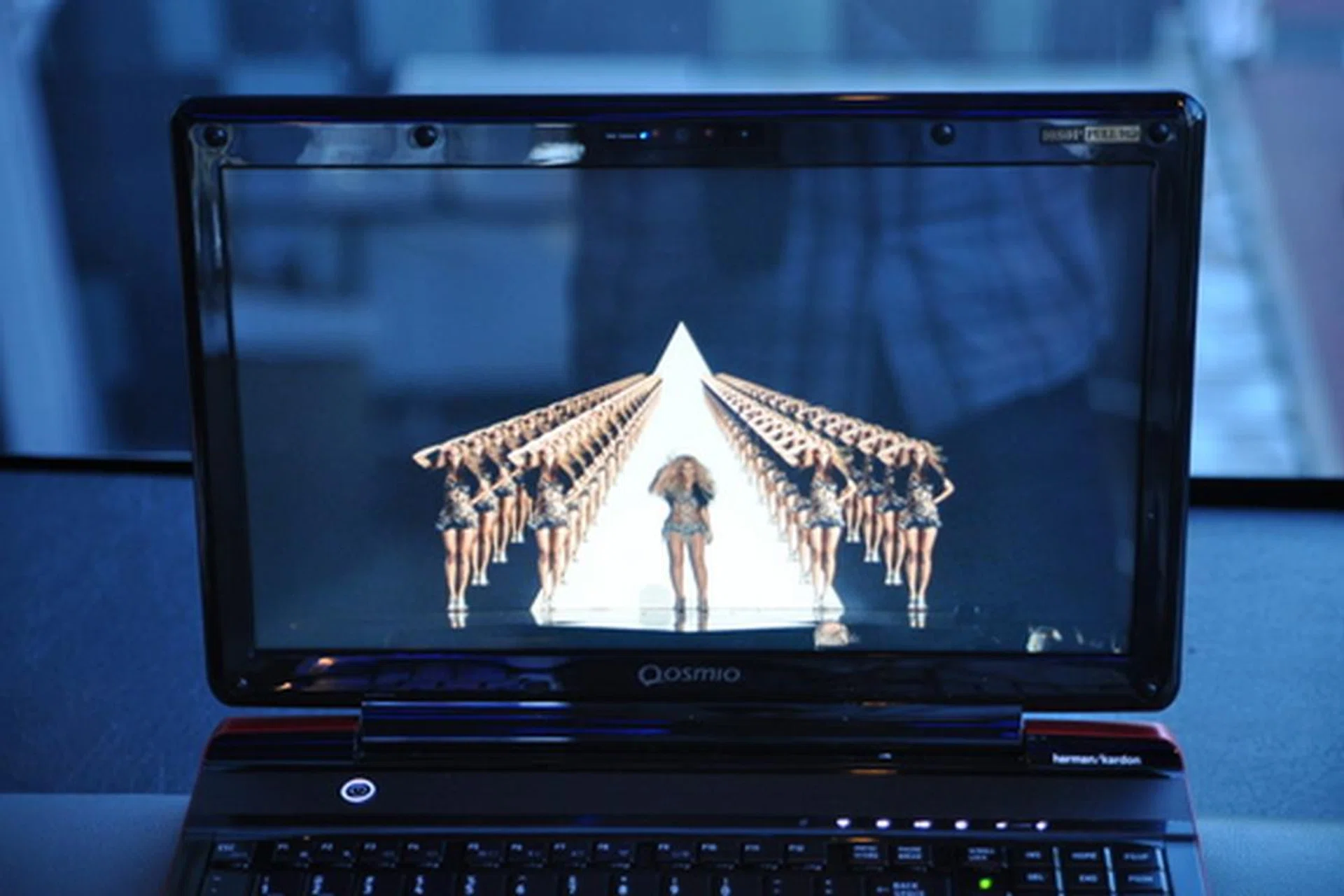 The display quality is very high, and provides for multiple viewing angles (as well as multiple Beyonces easily).
