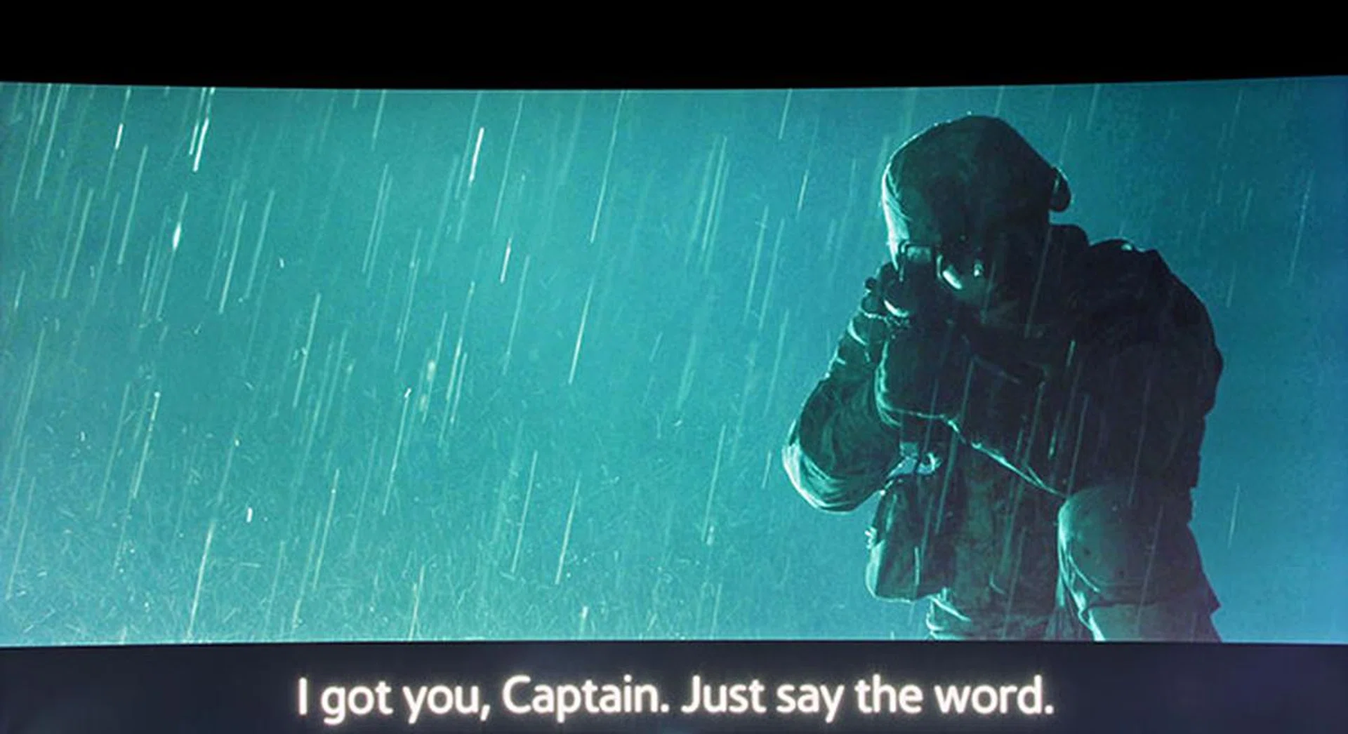 The HU9000's Cinema Black setting makes 2.35 or 2.4:1-ratio films more enjoyable to watch in the dark as it darkens the black bars at the top and bottom of the picture even further. That is, if you don't use the subtitles. (Scene from World War Z.)