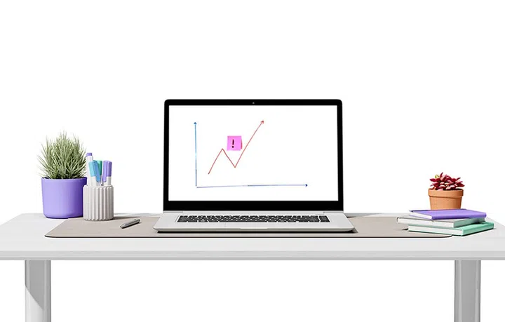 Participant's view of the whiteboard via Logitech Scribe.