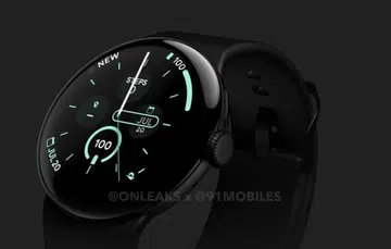 The Google Pixel Watch 3 looks no different from the Pixel Watch 2 and Pixel Watch. (Image source: @OnLeaks x @91Mobiles)
