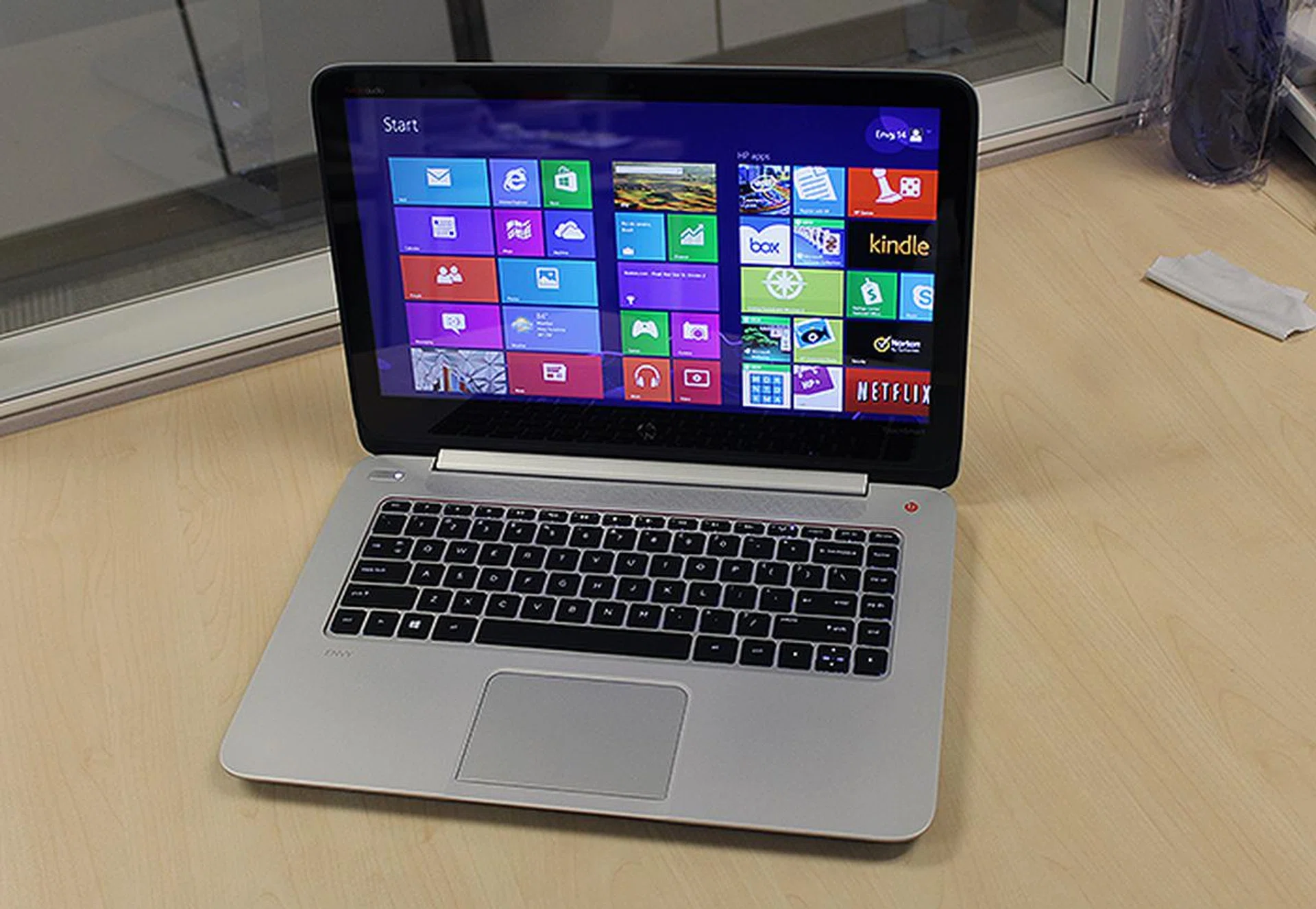 The Envy 14 TouchSmart Ultrabook is one of the few 14-inch notebooks to sport a QHD display - a whopping 3200 x 1800 pixels.
