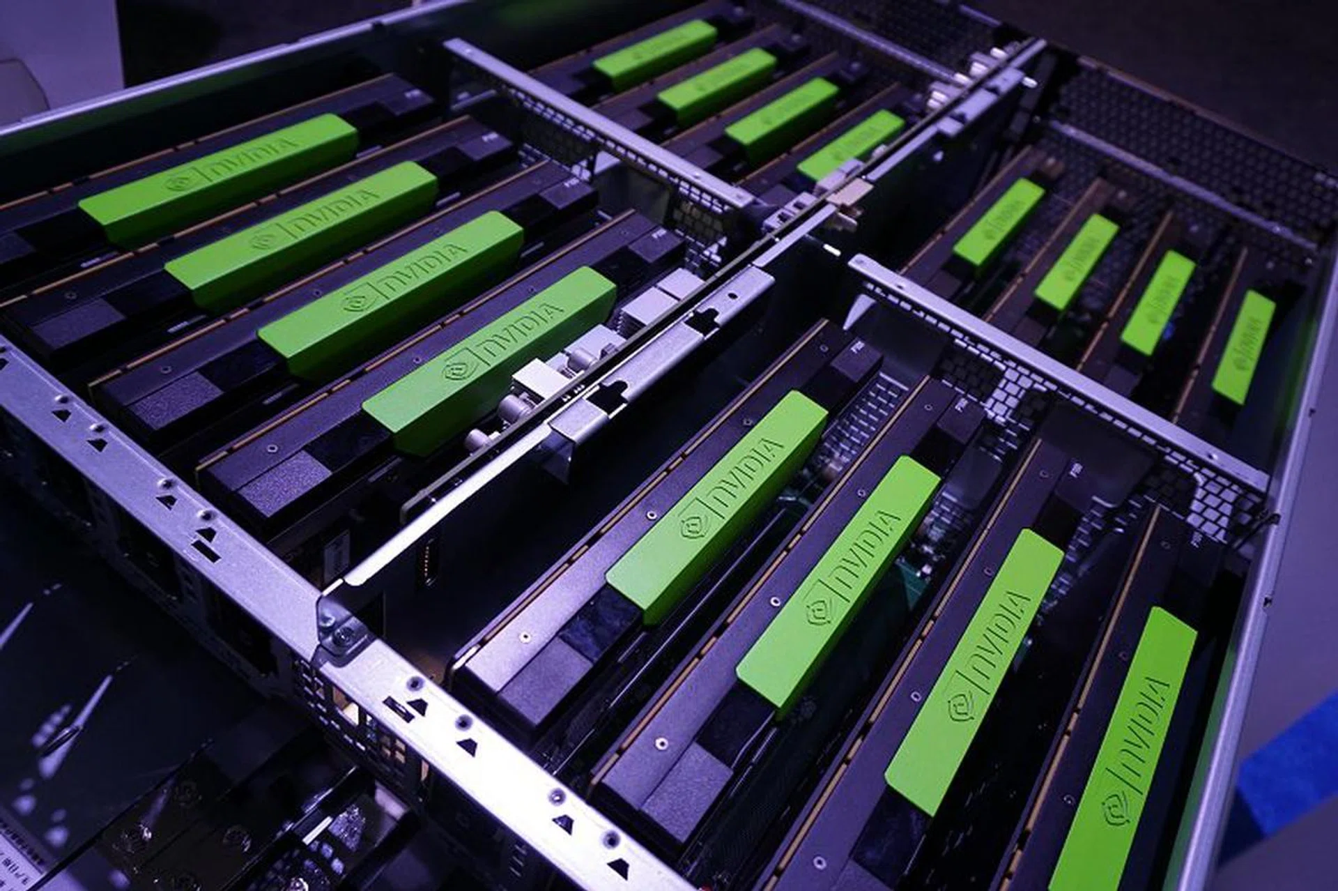 Here’s another look at the same rack; are those Teslas calling out to you yet?