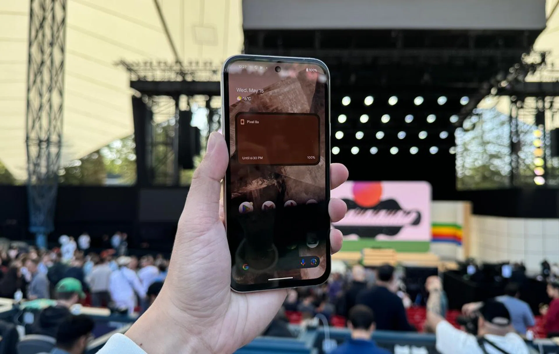 Google Pixel 8a, front.