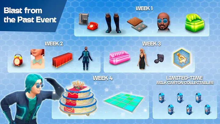 Rewards you can expect during the limited 'Blast From The Past' event. (Image source: Electronic Arts)