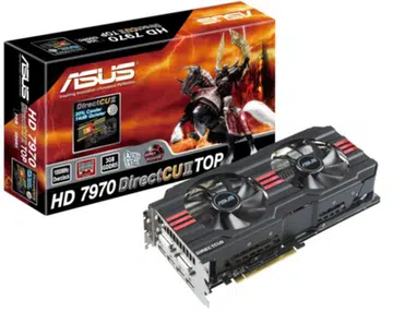 DirectCU II powered TOP edition ASUS Radeon HD 7970 cards are coming to town shortly.
