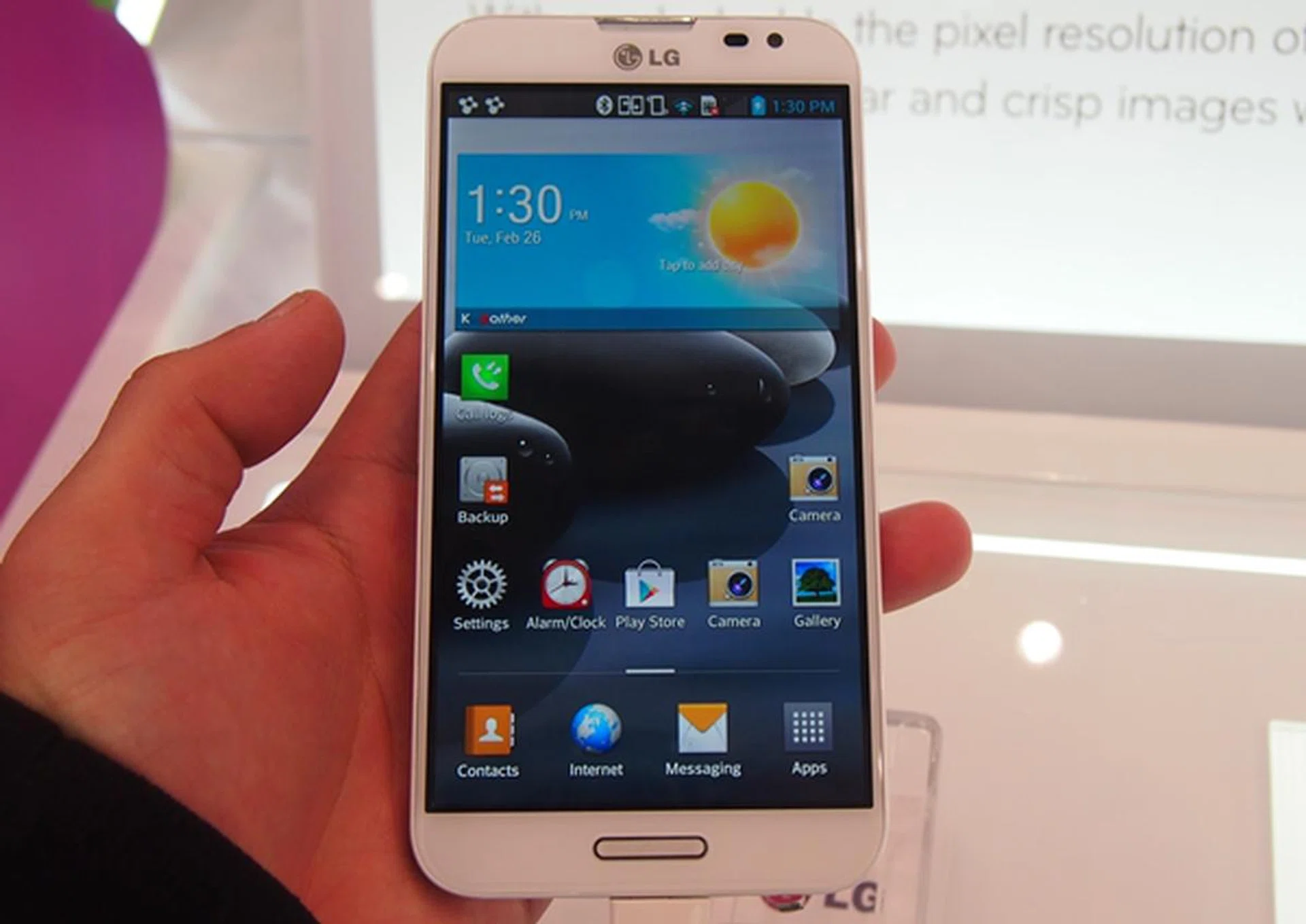 The LG Optimus G in its full glory.
