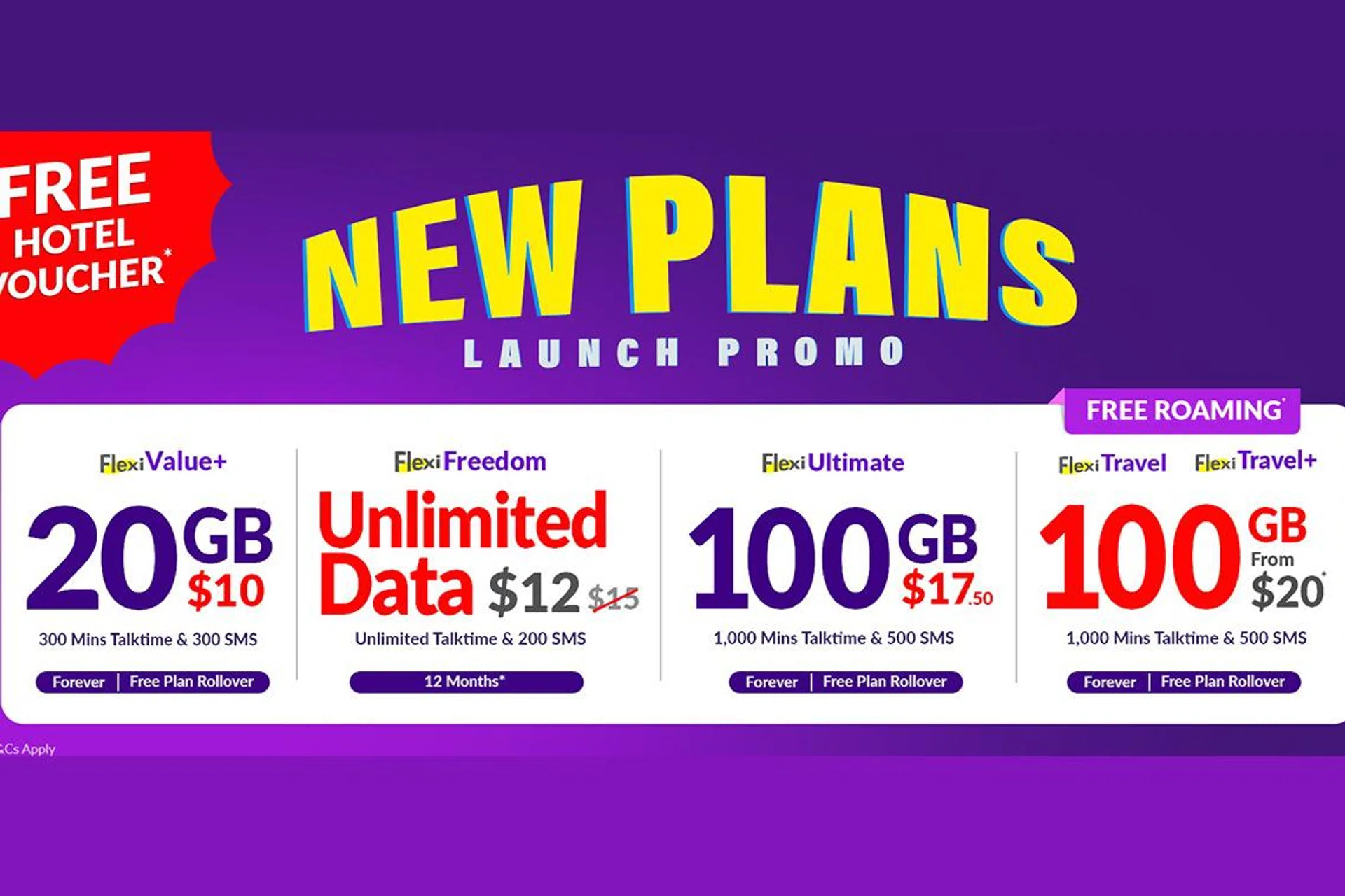 Changi Mobile new mobile data plans feature roaming data within its bundles.