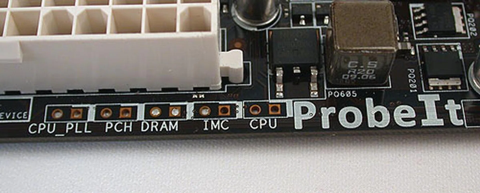 ASUS has this ProbeIt feature on other ROG motherboards, allowing the hardcore enthusiasts to check voltages through this interface with a multimeter.