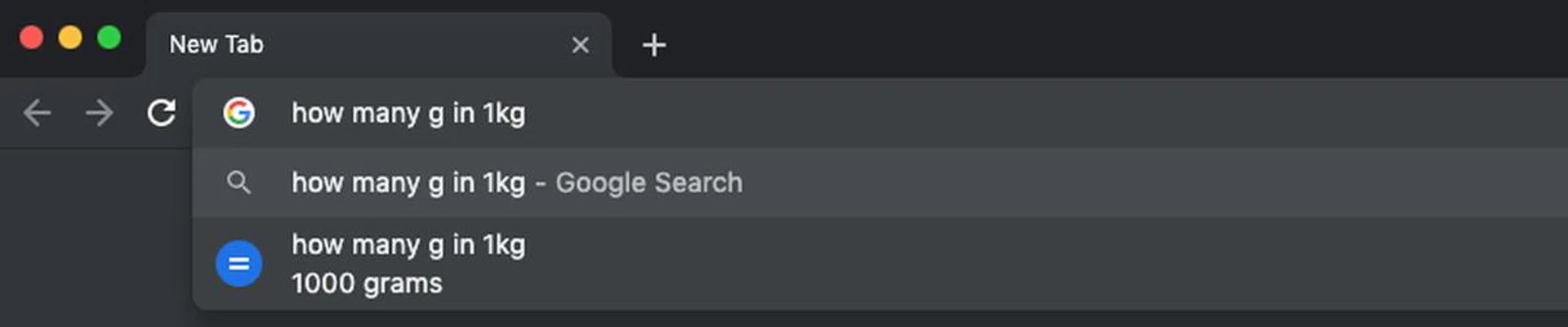 Get quick responses and answers with Chrome's smart address bar.