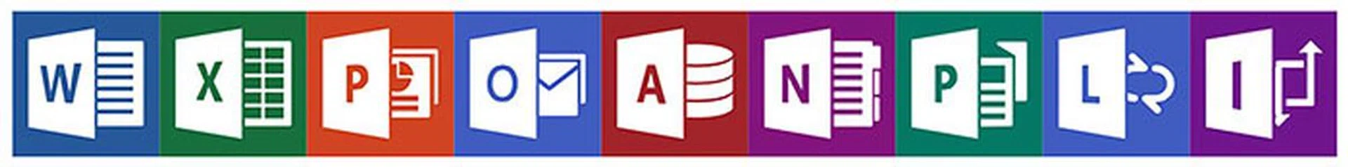 The new Office 2013 app icons. How many can you name?