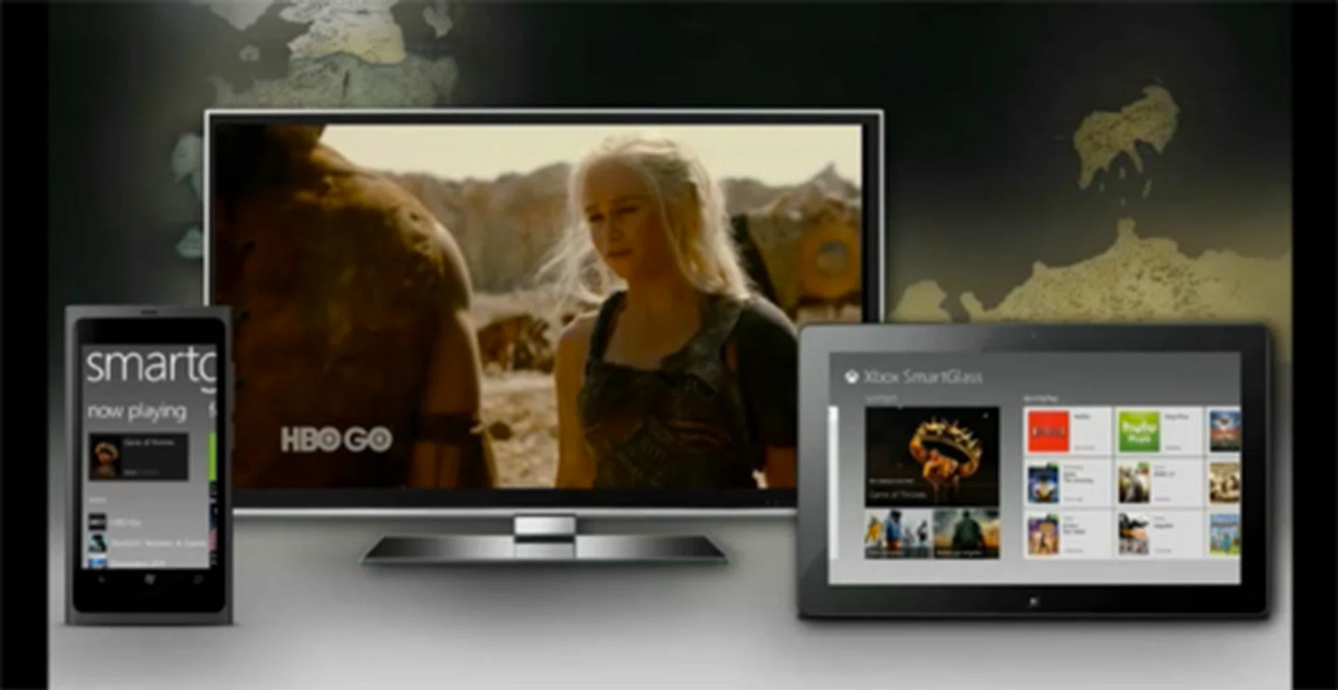 SmartGlass enables Windows 8 and Windows Phone devices to be used as secondary displays or even controllers for the Xbox 360.